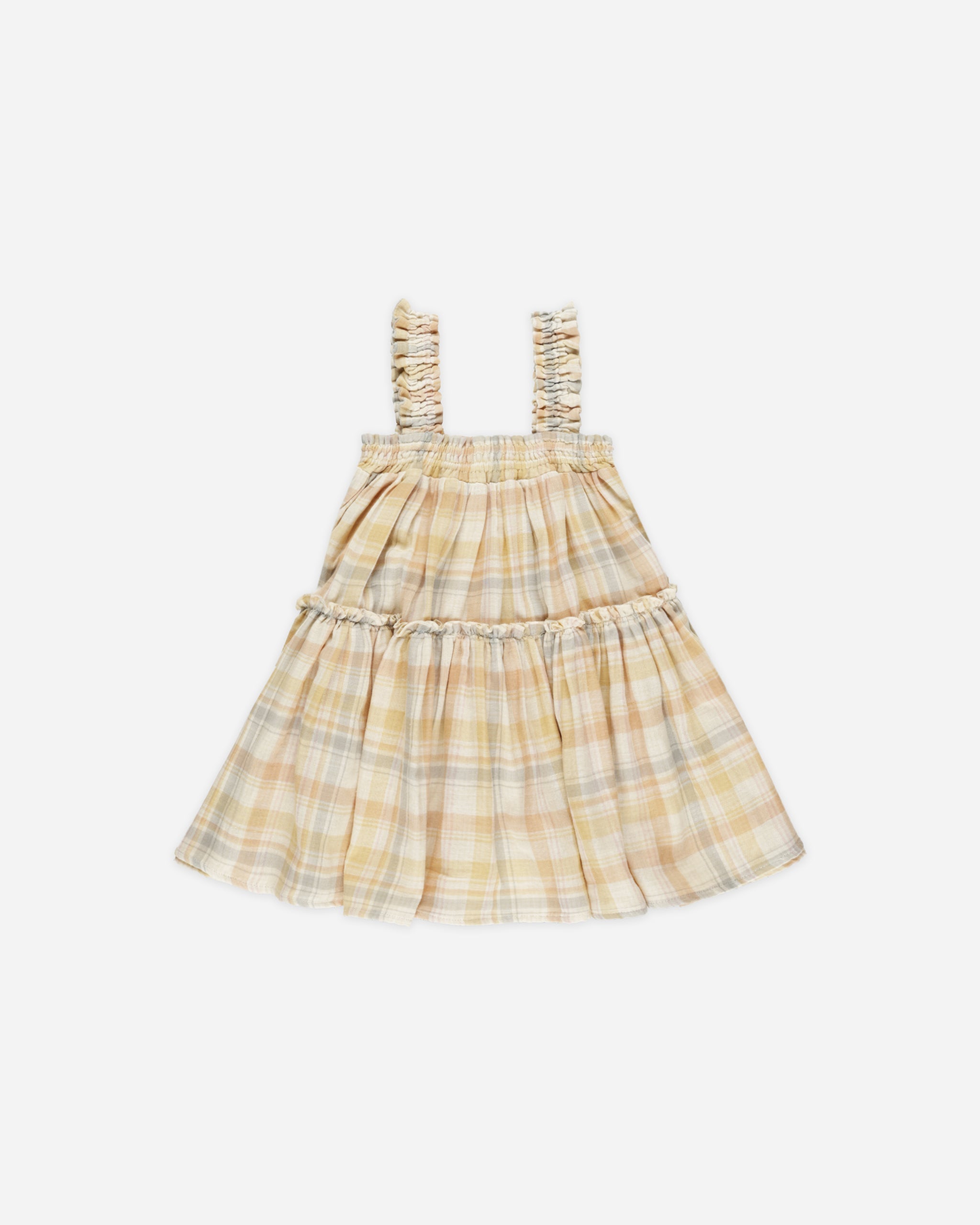 Cicily Dress || Pastel Plaid