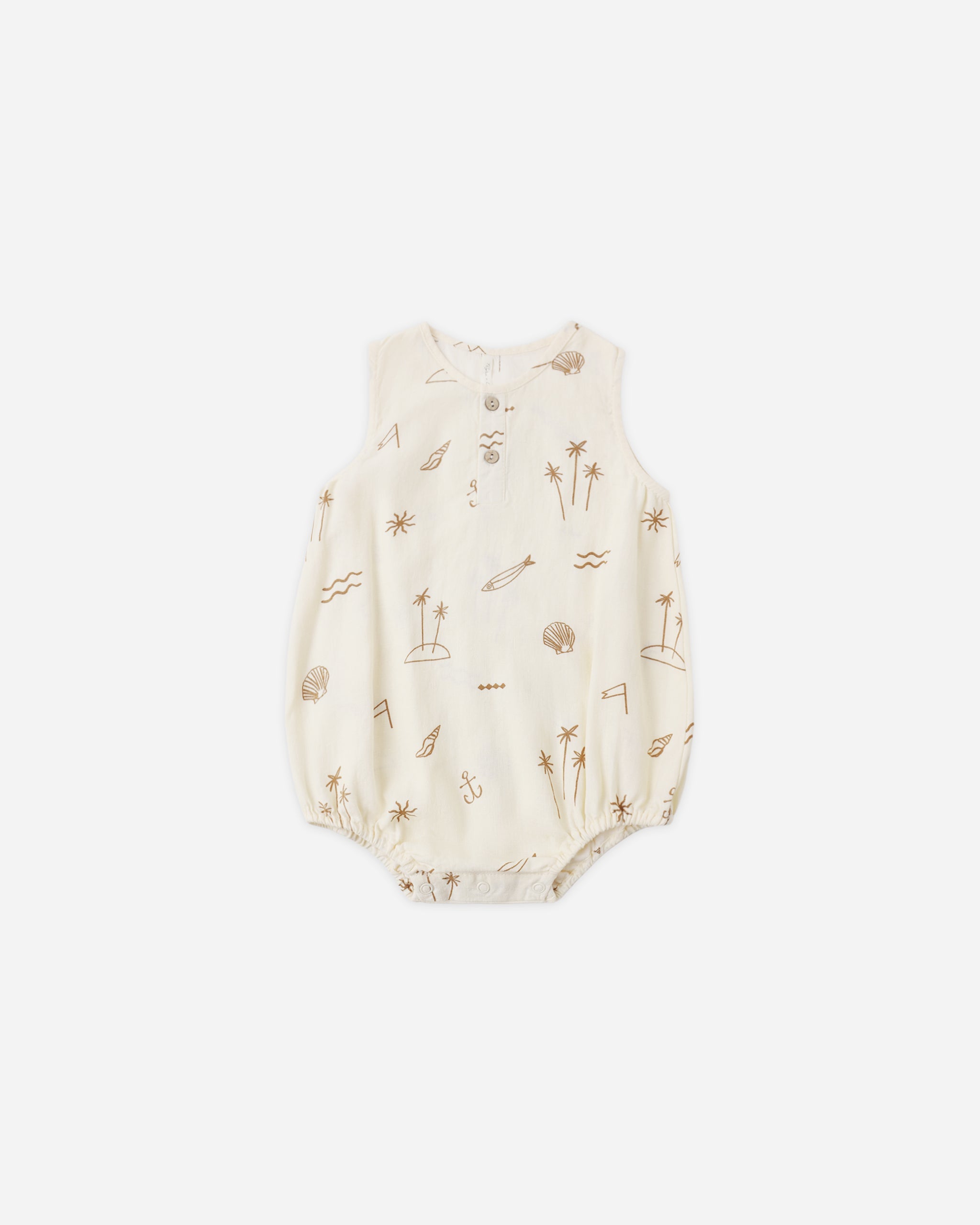 Beau Romper Coastal - Rylee + Cru | Kids Clothes | Trendy Baby Clothes | Modern Infant Outfits |