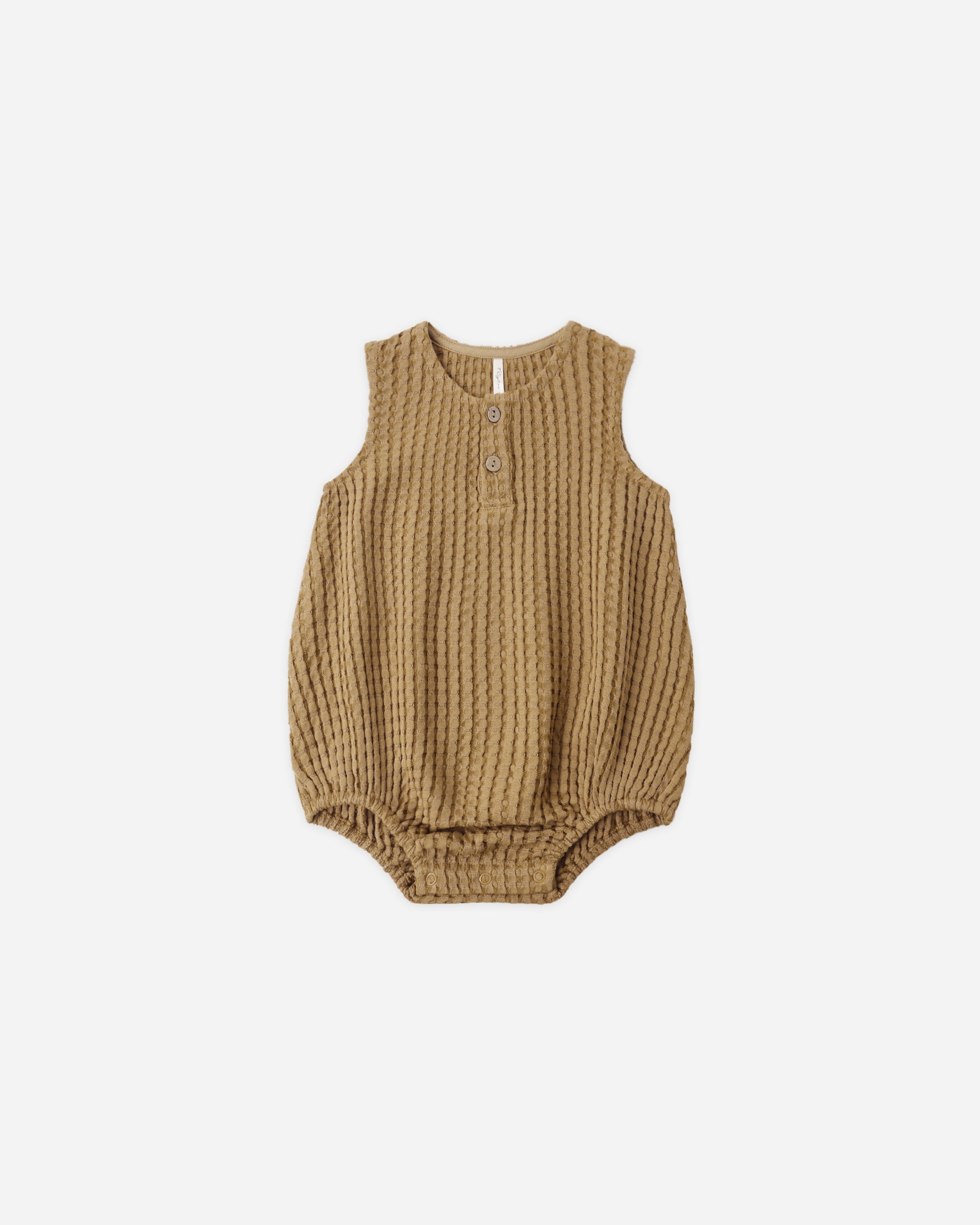Beau Romper Ocre - Rylee + Cru | Kids Clothes | Trendy Baby Clothes | Modern Infant Outfits |