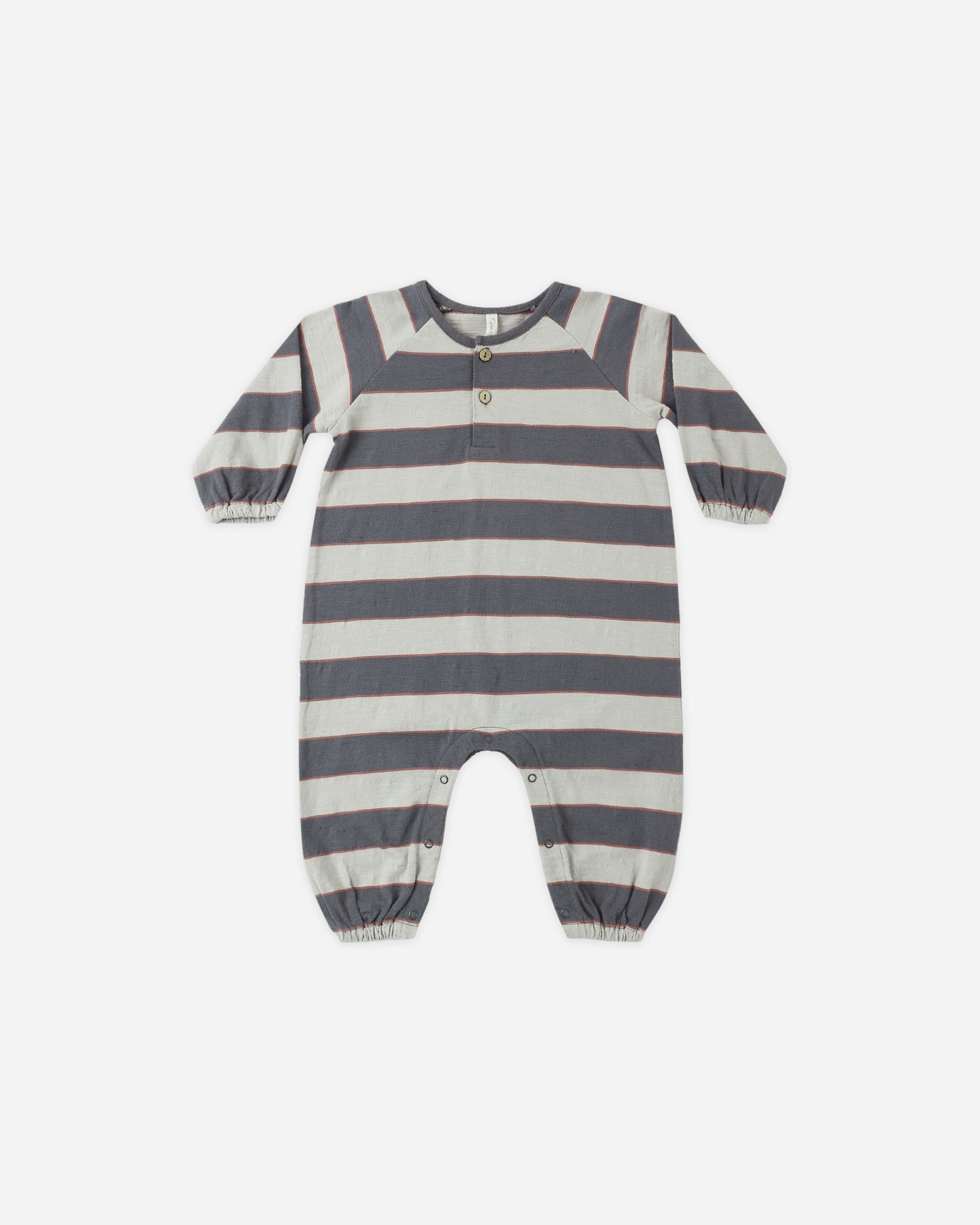 Henley Jumpsuit Sage Stripe - Rylee + Cru | Kids Clothes | Trendy Baby Clothes | Modern Infant Outfits |