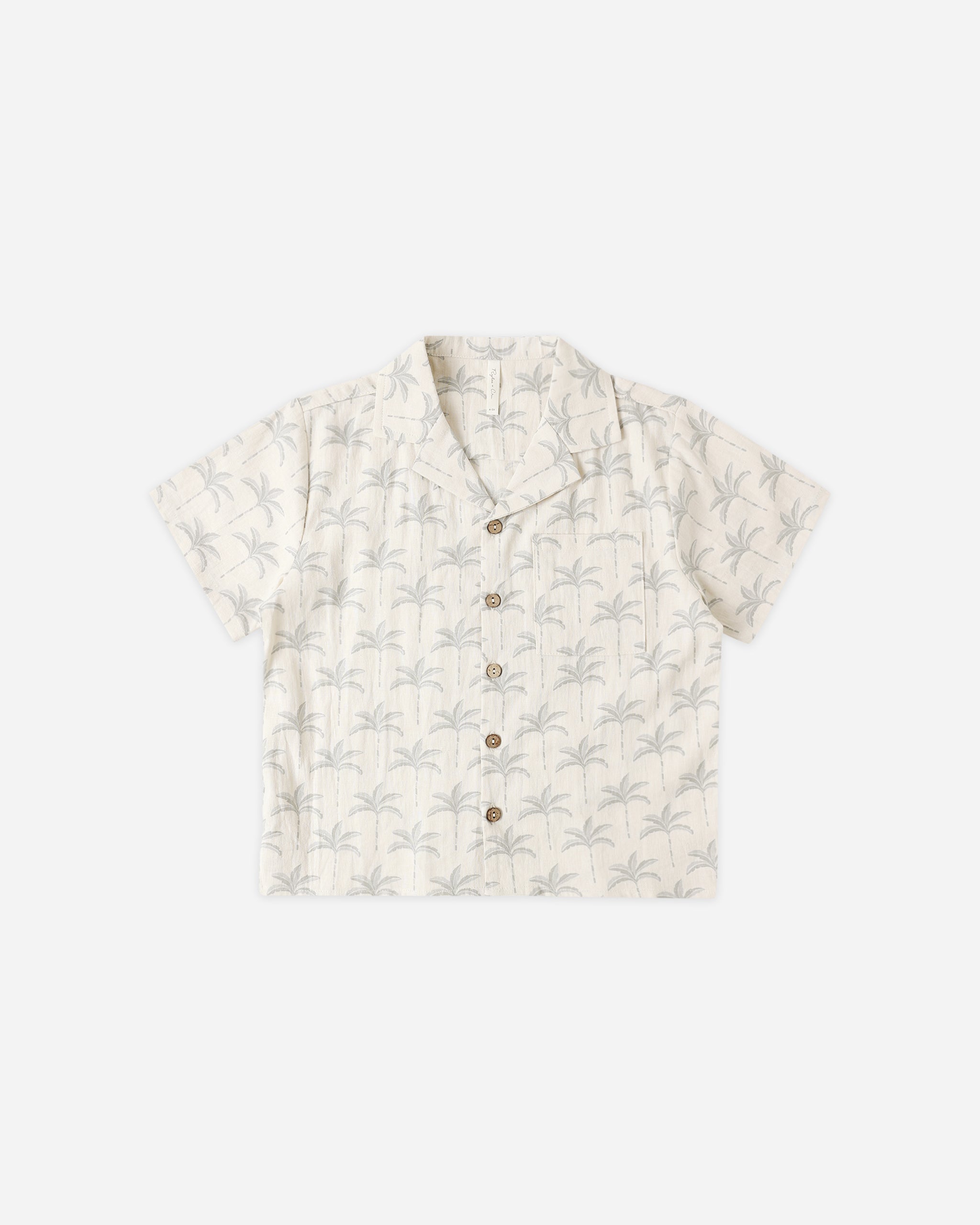Lapel Collar Shirt Palm Trees - Rylee + Cru | Kids Clothes | Trendy Baby Clothes | Modern Infant Outfits |