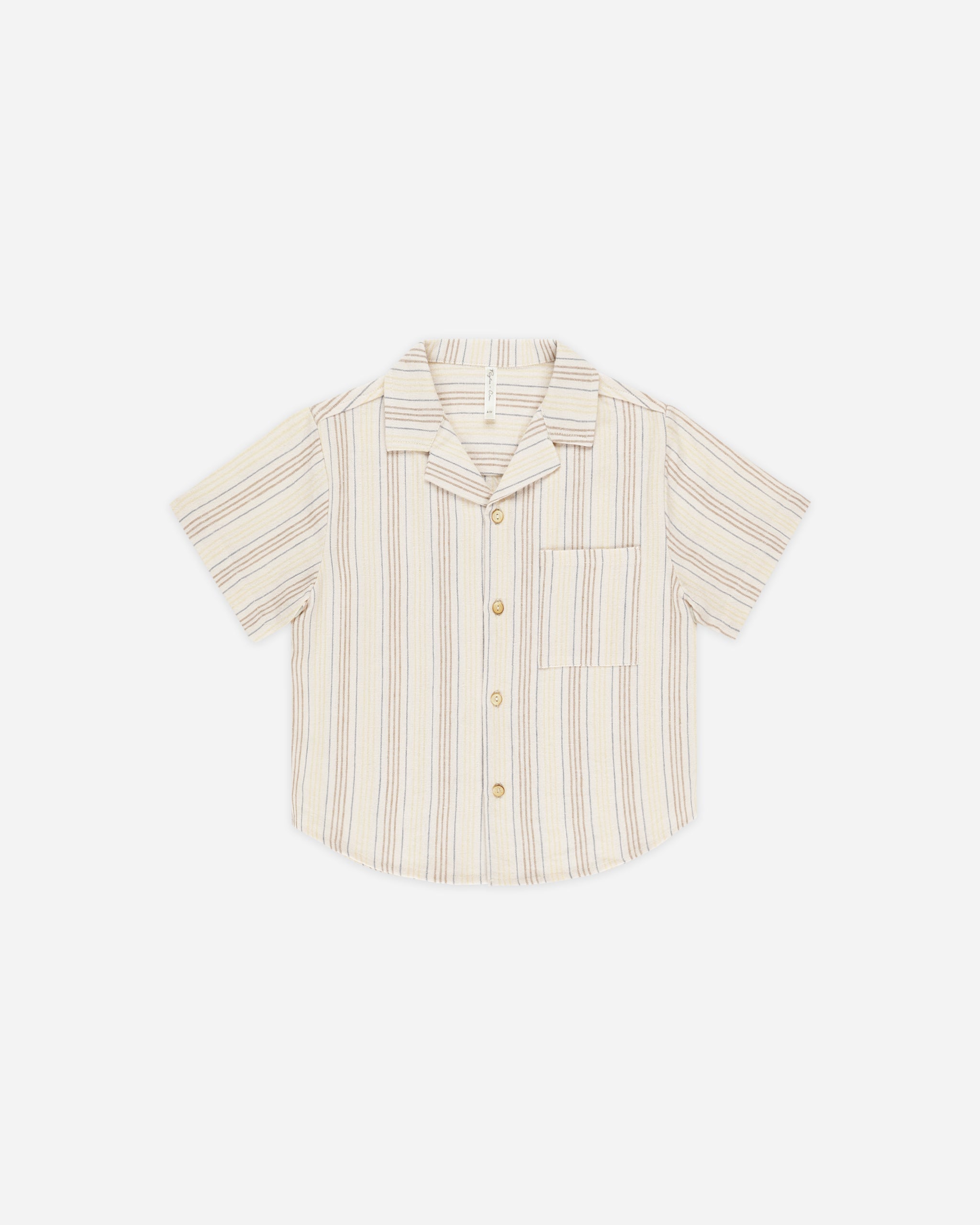 Lapel Collar Shirt || Summer Stripe