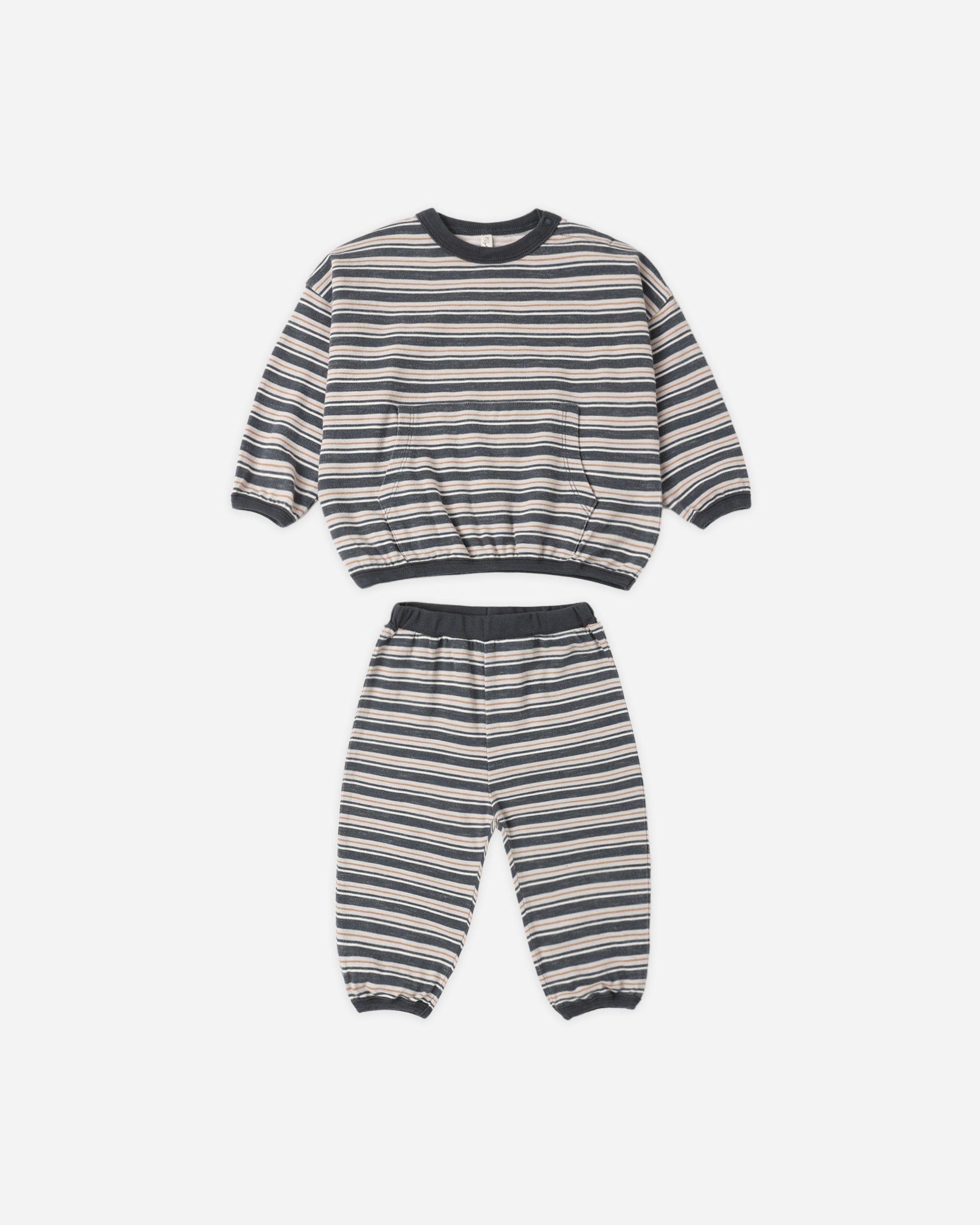 Relaxed Set Blue Stripe - Rylee + Cru | Kids Clothes | Trendy Baby Clothes | Modern Infant Outfits |