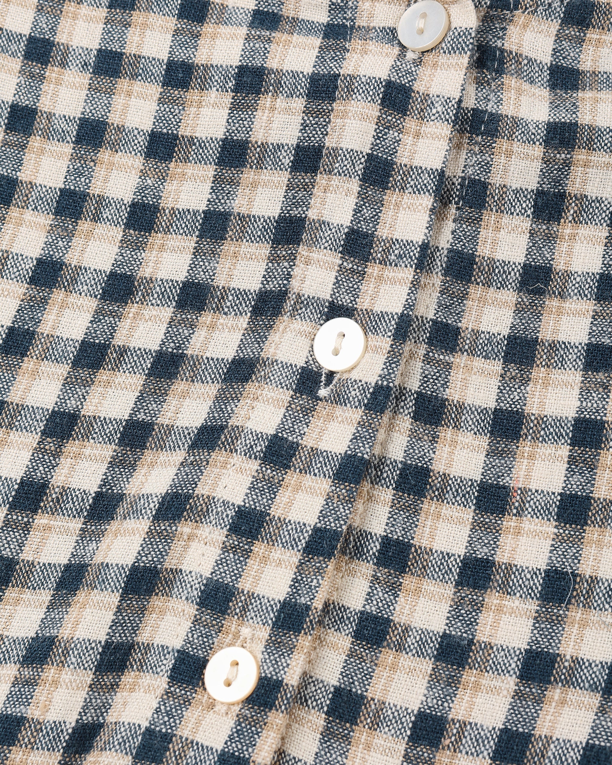 Robe Camille || Carreaux bleu marine