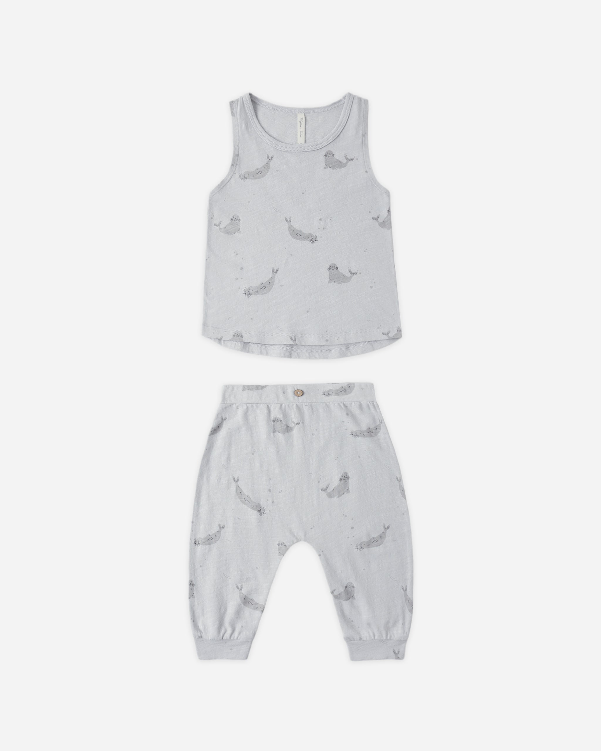 Tank + Slouch Pant Set Seals - Rylee + Cru | Kids Clothes | Trendy Baby Clothes | Modern Infant Outfits |