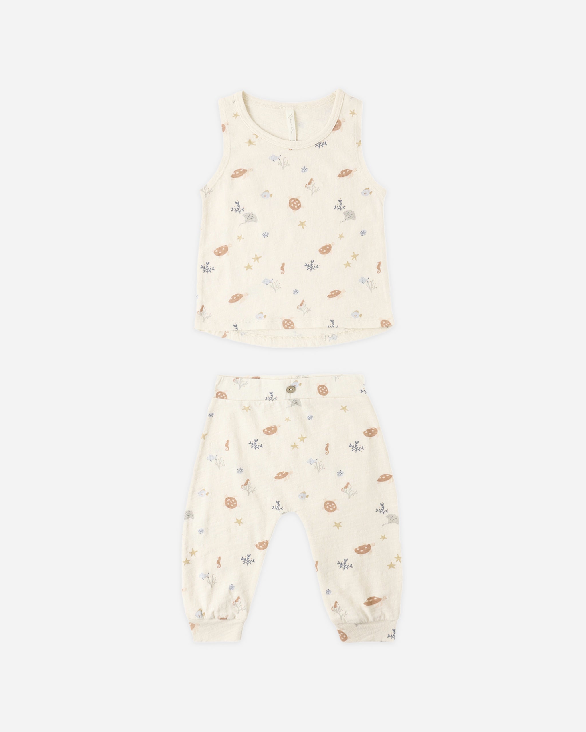 Tank + Slouch Pant Set Aquatic