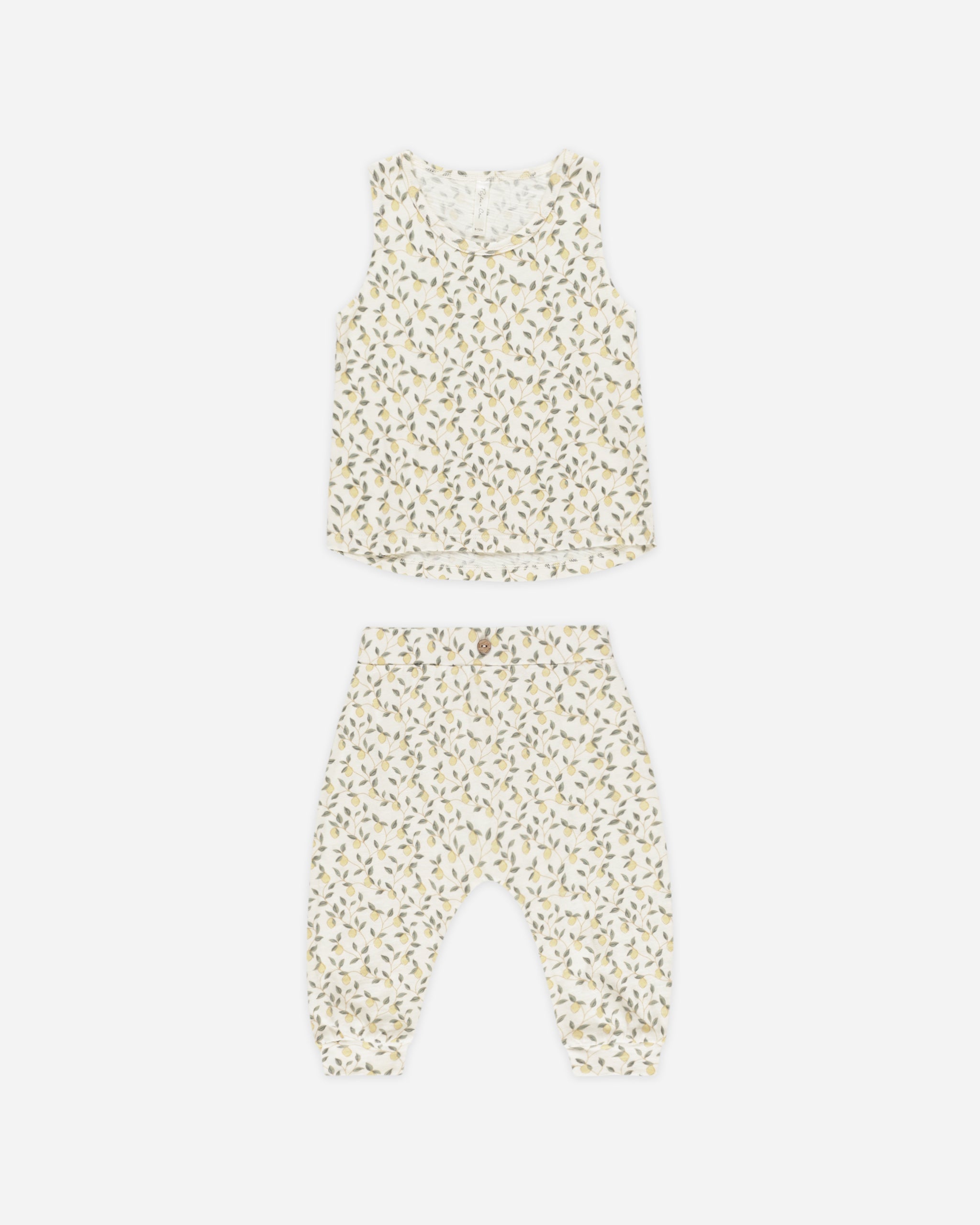 Rylee and Cru Tank + Slouch Pant Set - Lemons Rylee and Cru Tank + Slouch Pant Set - Lemons