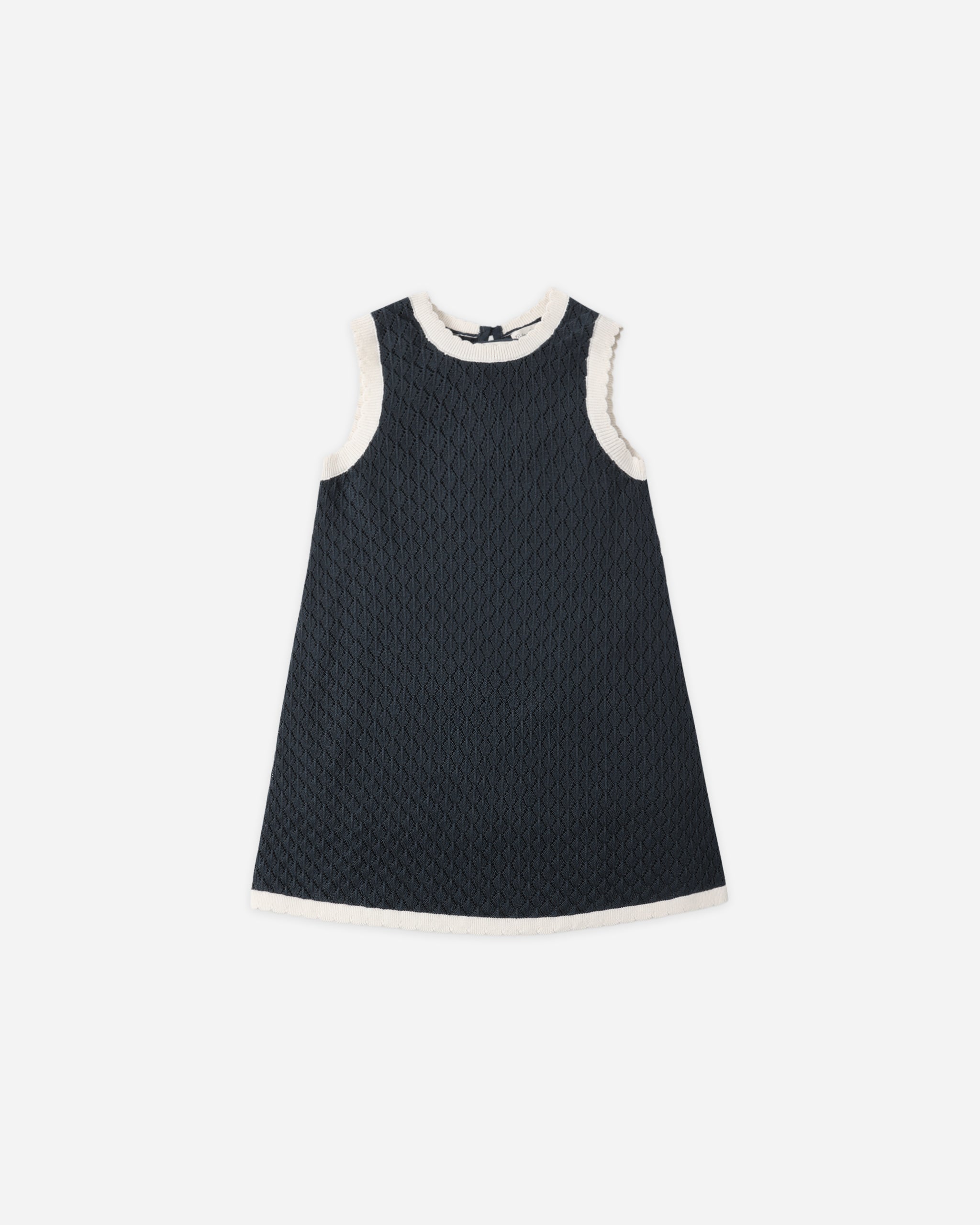 Crochet Tank Mini Dress Navy - Rylee + Cru | Kids Clothes | Trendy Baby Clothes | Modern Infant Outfits |