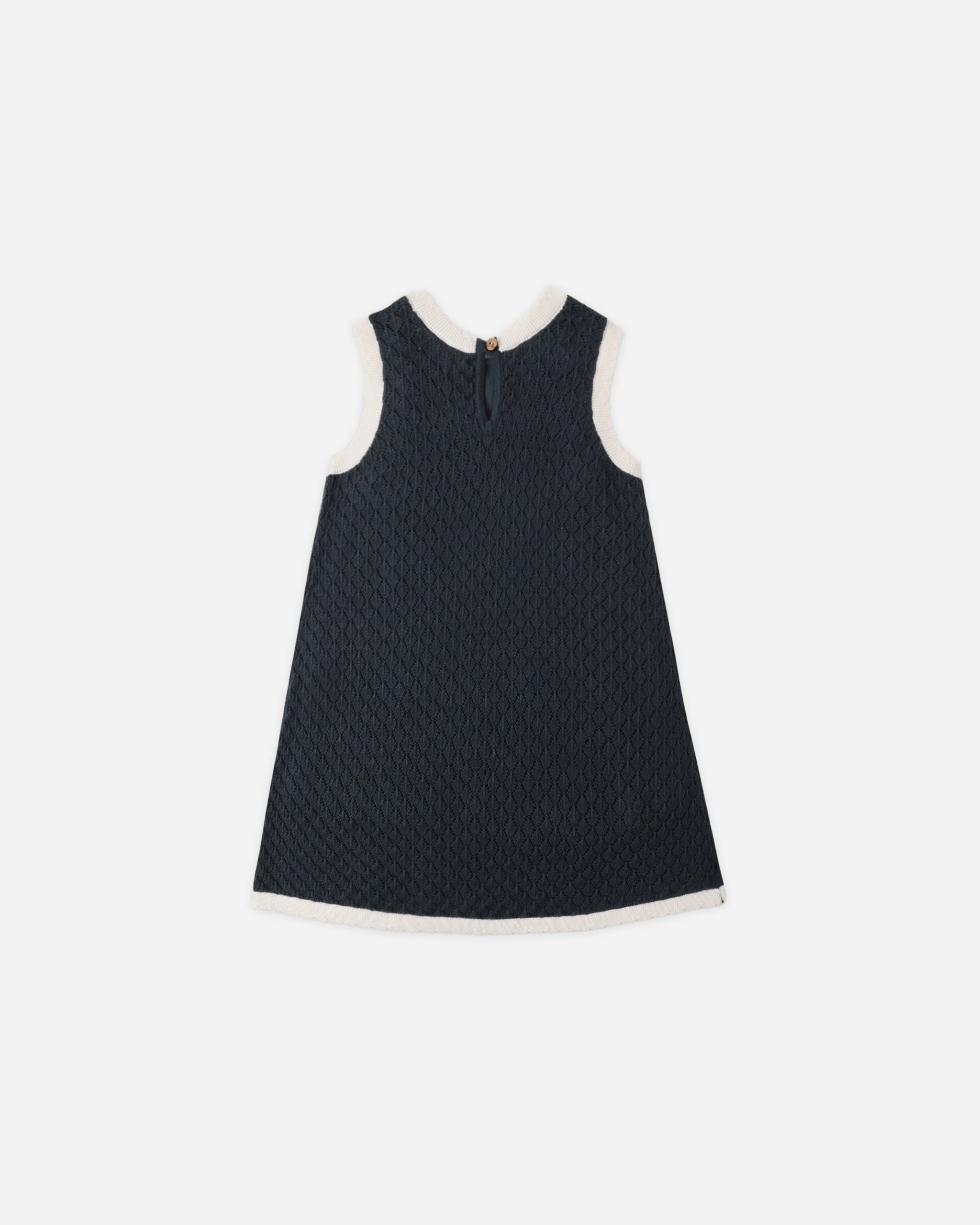 Crochet Tank Mini Dress Navy - Rylee + Cru | Kids Clothes | Trendy Baby Clothes | Modern Infant Outfits |