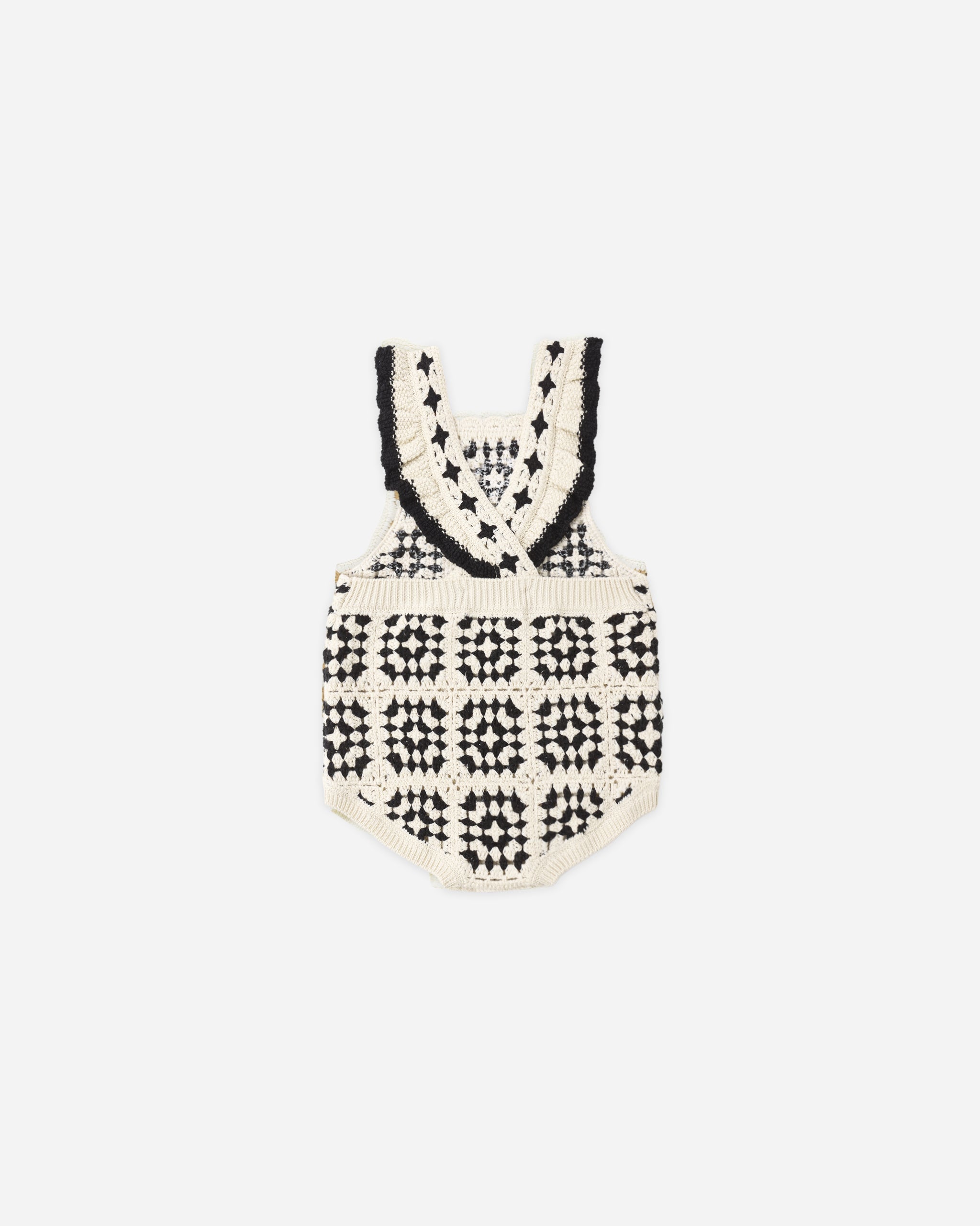 Crochet Romper Abstract - Rylee + Cru | Kids Clothes | Trendy Baby Clothes | Modern Infant Outfits |