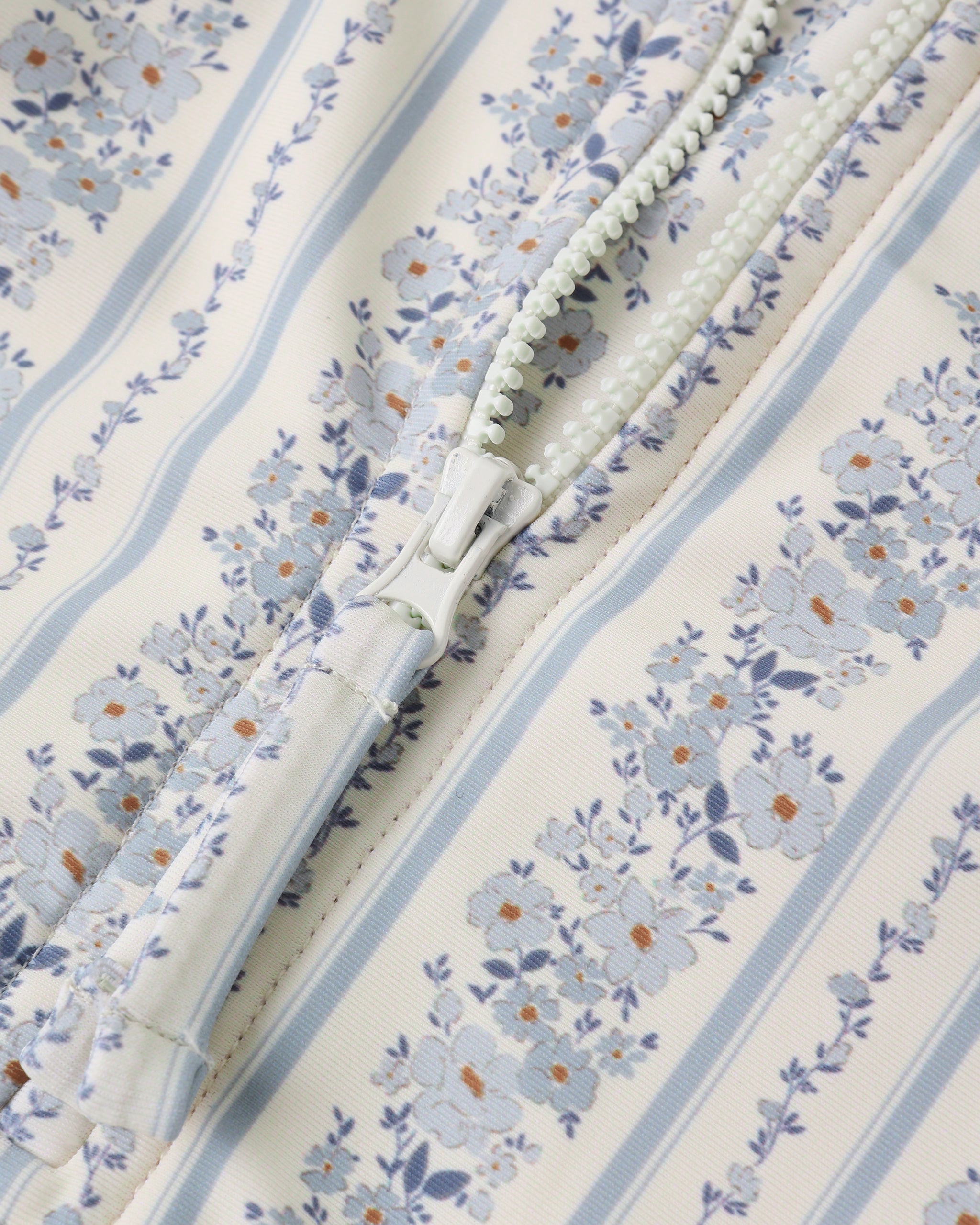 Delphine Rashguard One-Piece Blue Floral