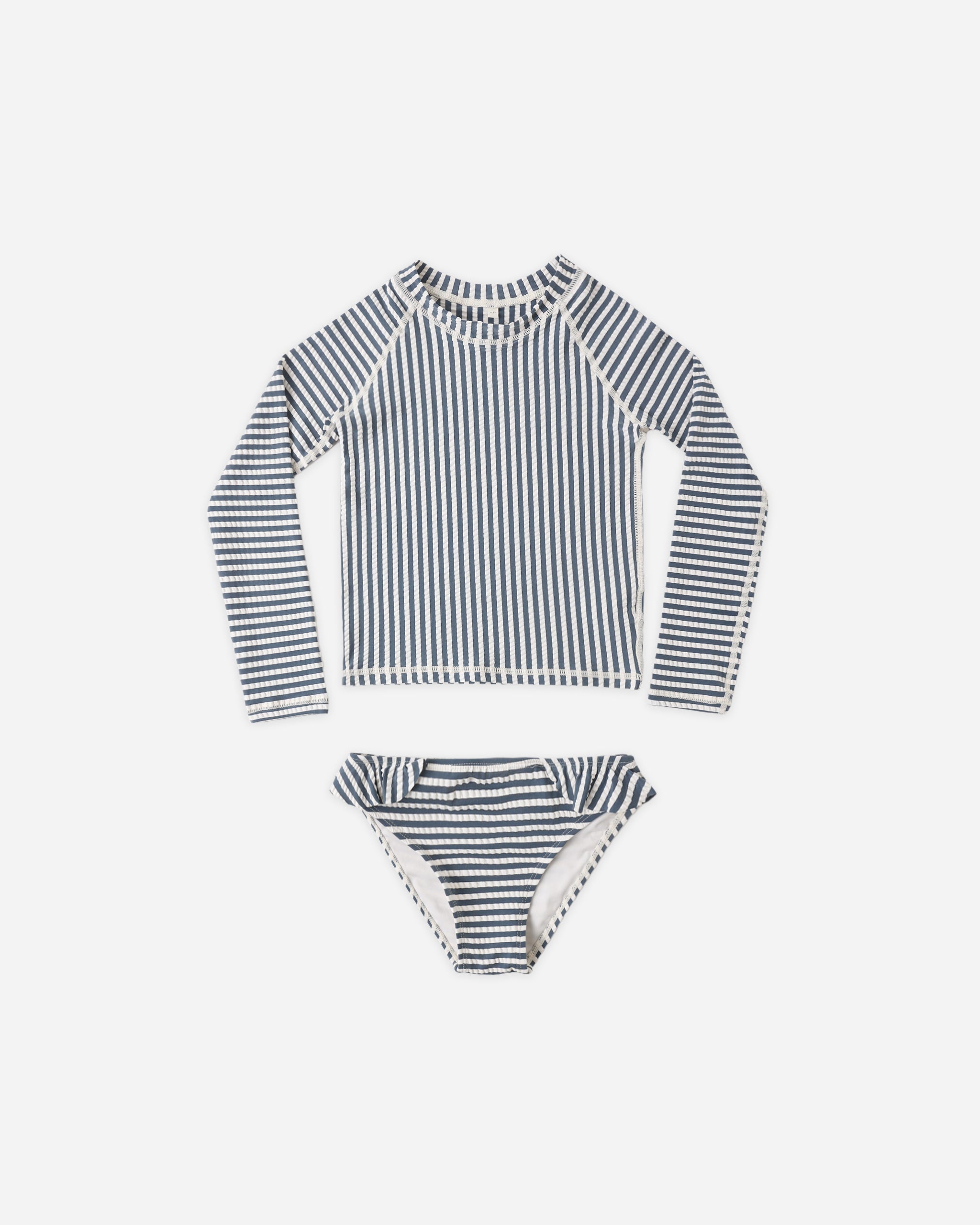 Maryn Rashguard Set Navy Stripe - Rylee + Cru | Kids Clothes | Trendy Baby Clothes | Modern Infant Outfits |