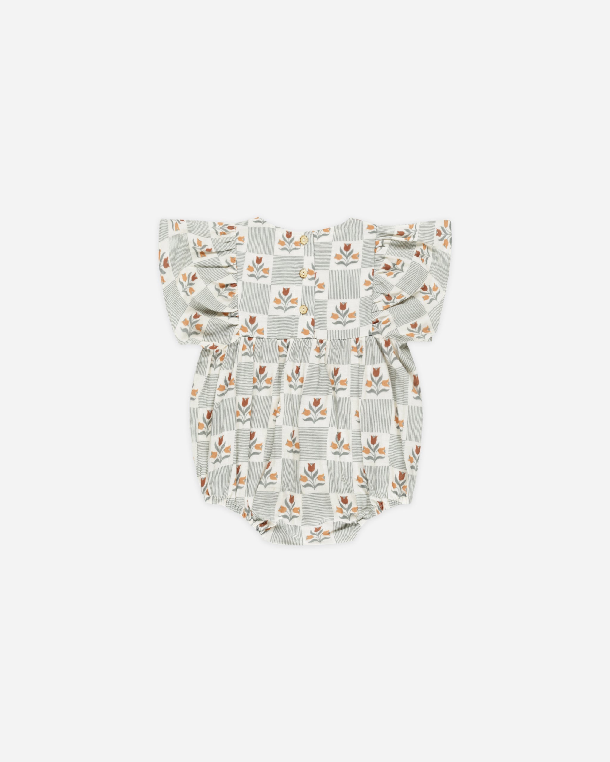 Kalea Romper || Garden Grid