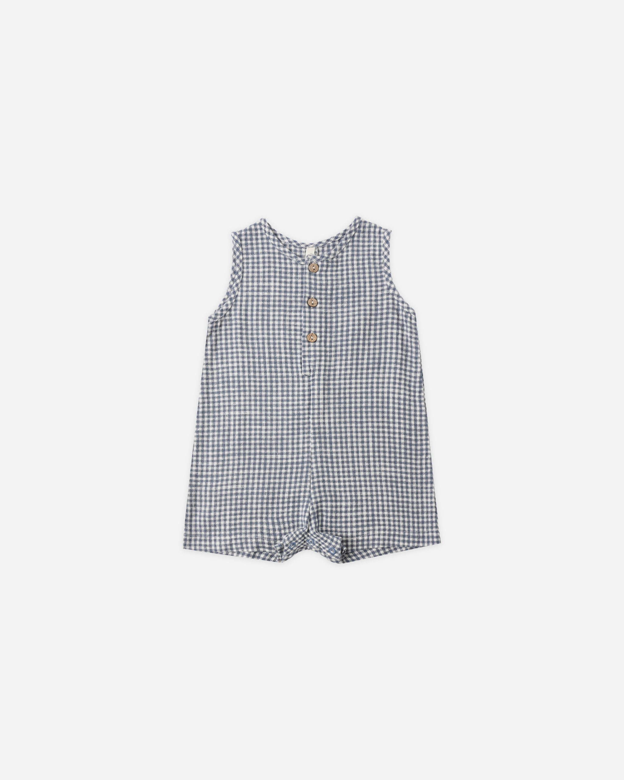 Mavrick Romper Marine Gingham