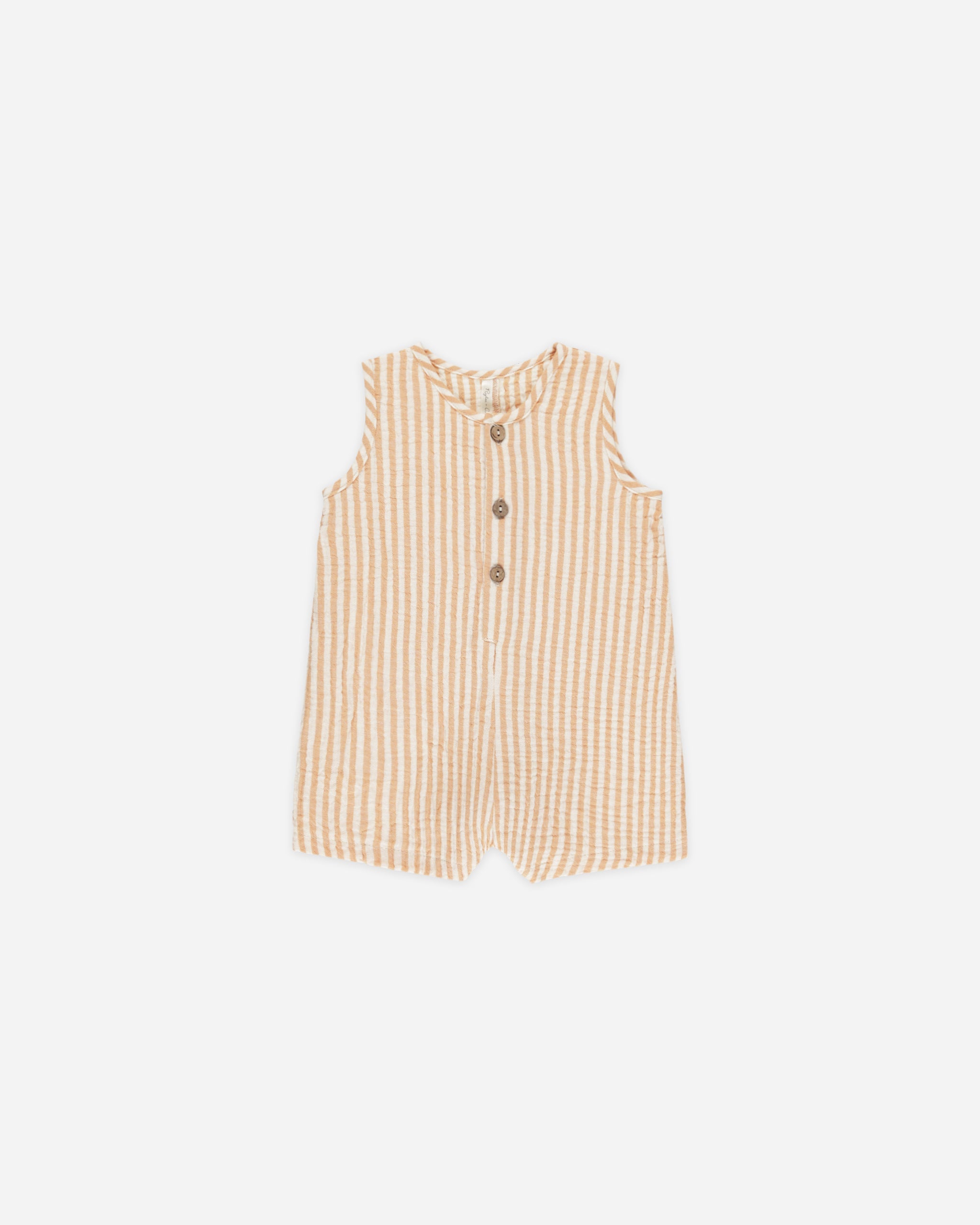 Maverick Romper || Grapefruit Stripe