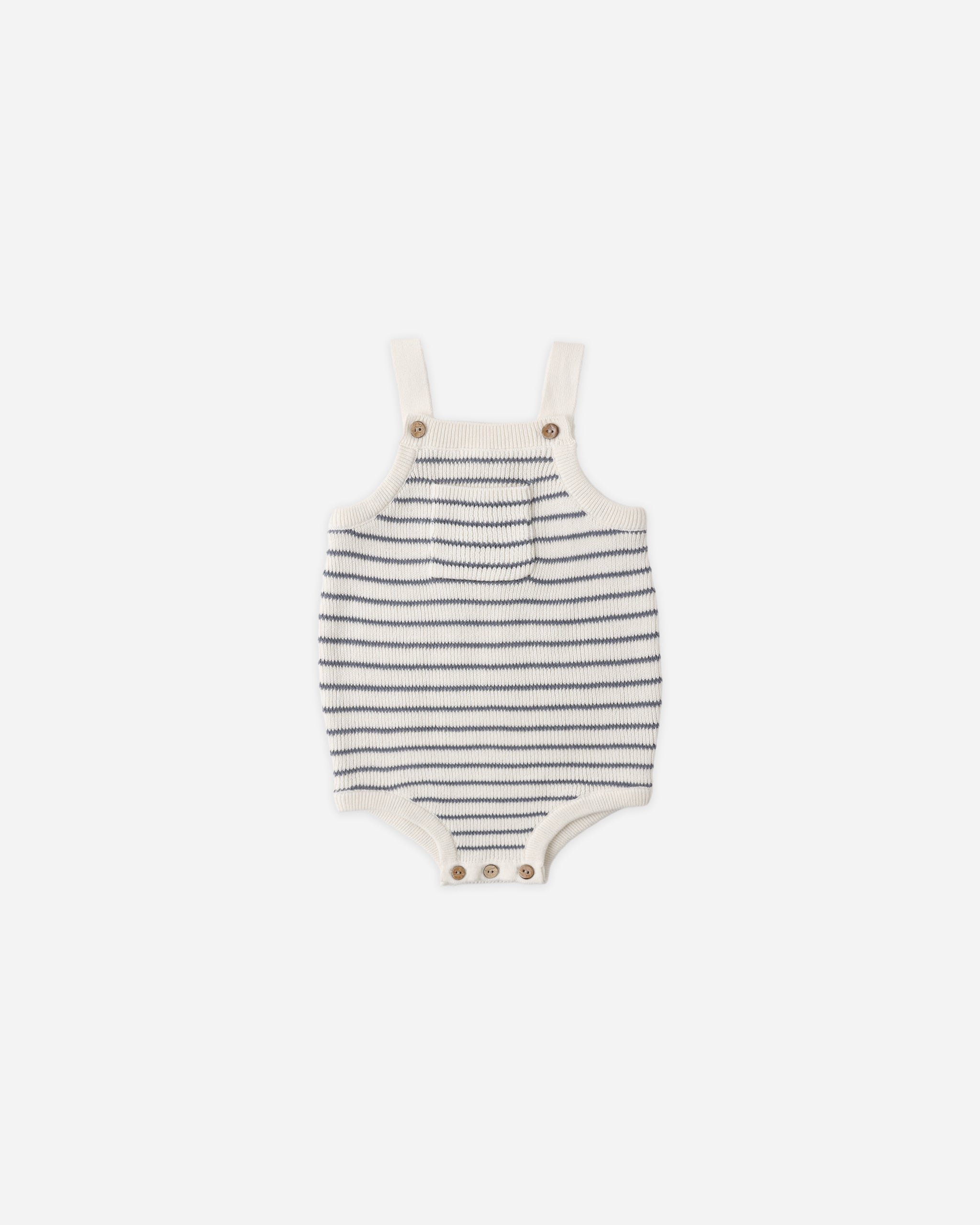 Ashton Knit Romper Marine Stripe