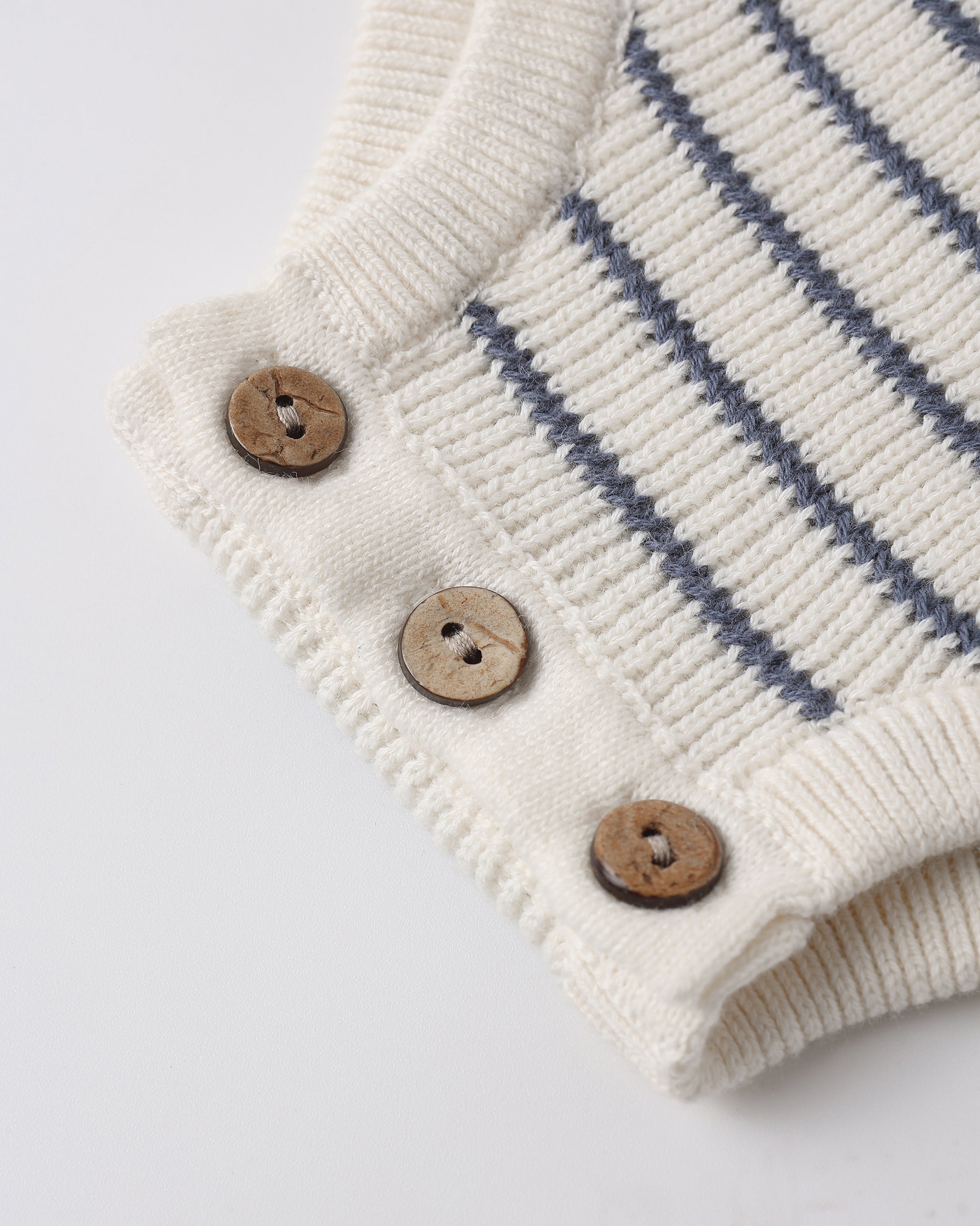 Ashton Knit Romper Marine Stripe