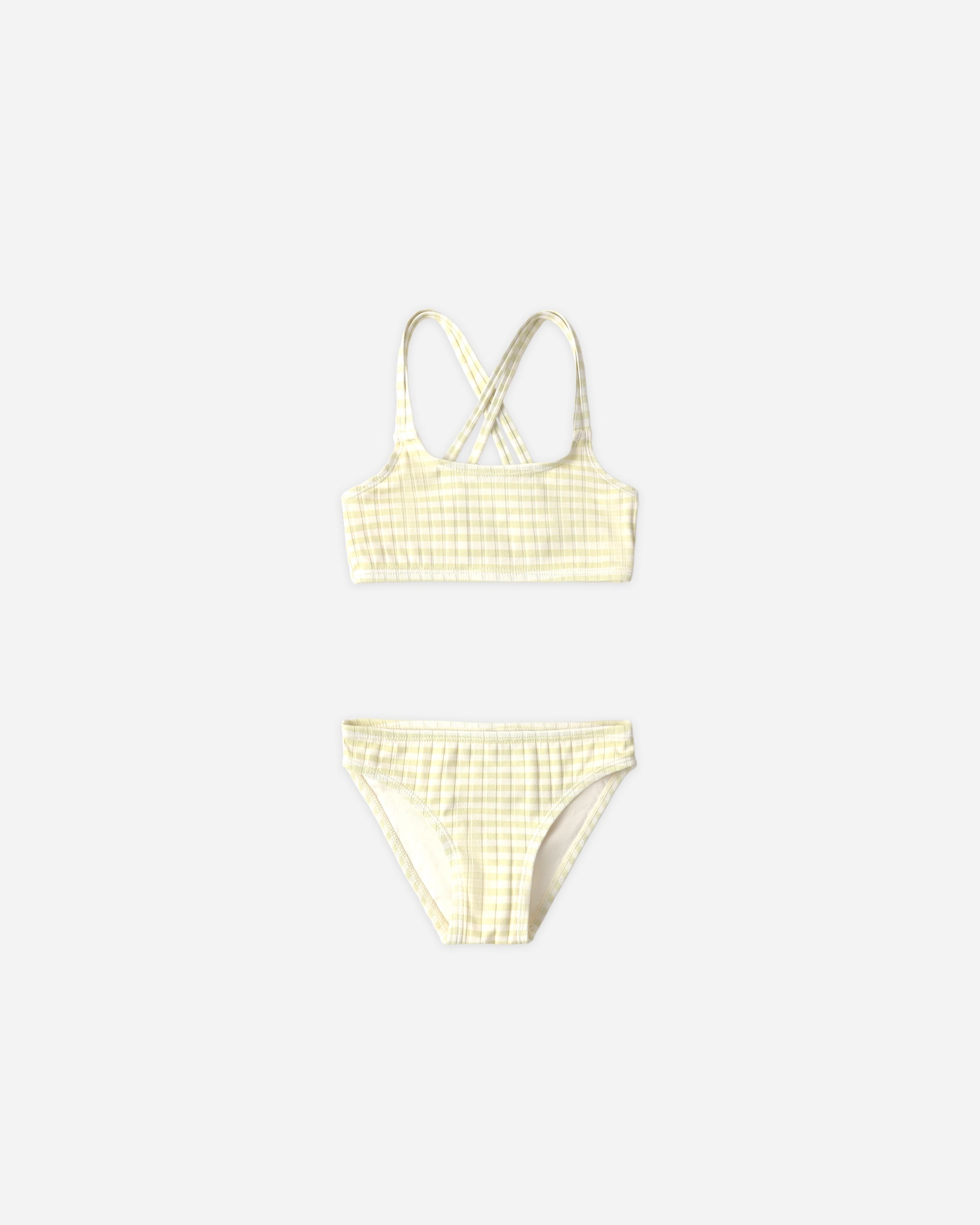 Maris Bikini Citron Stripe - Rylee + Cru | Kids Clothes | Trendy Baby Clothes | Modern Infant Outfits |