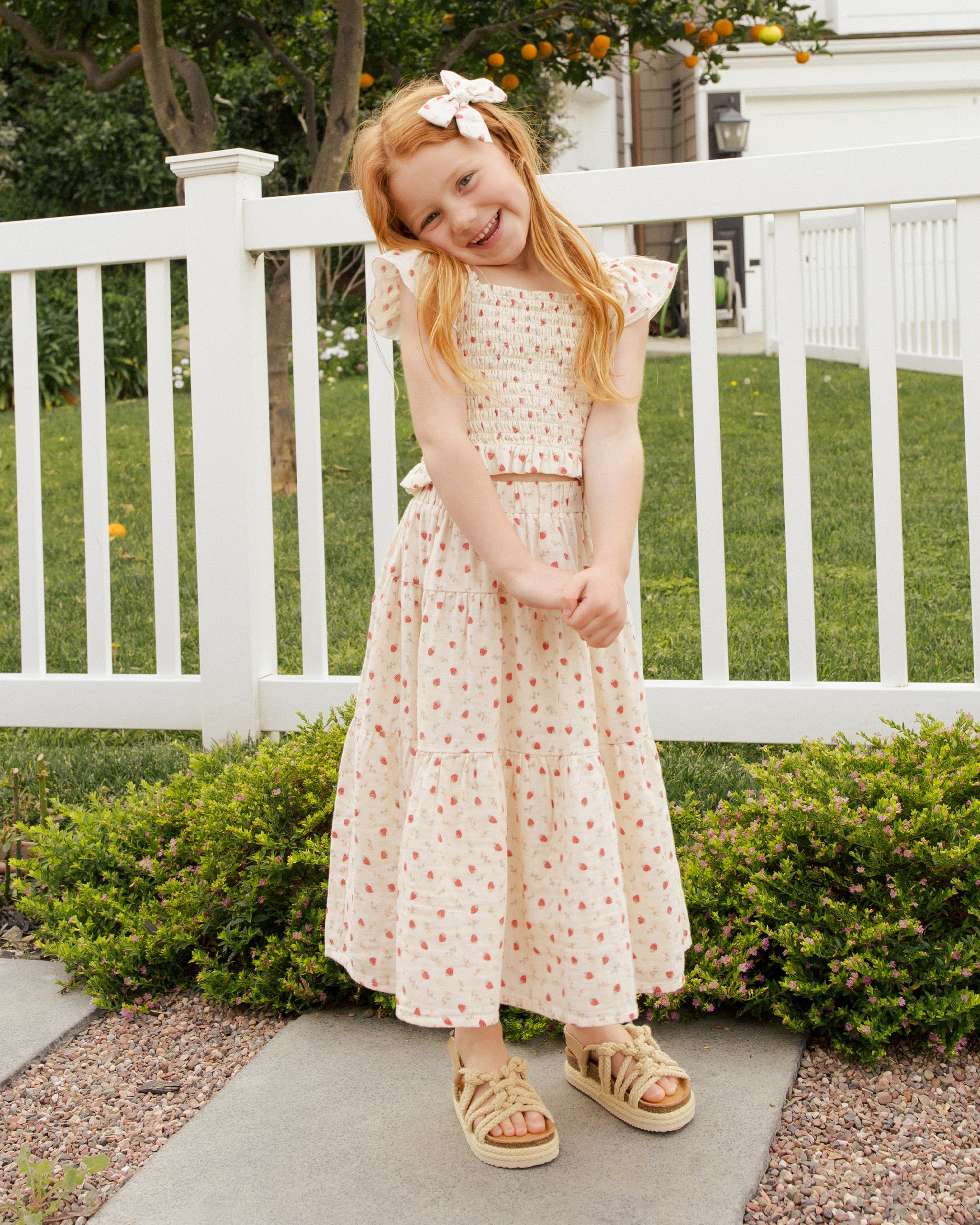Zayla Top || Strawberry Fields - Rylee + Cru | Kids Clothes | Trendy Baby Clothes | Modern Infant Outfits |