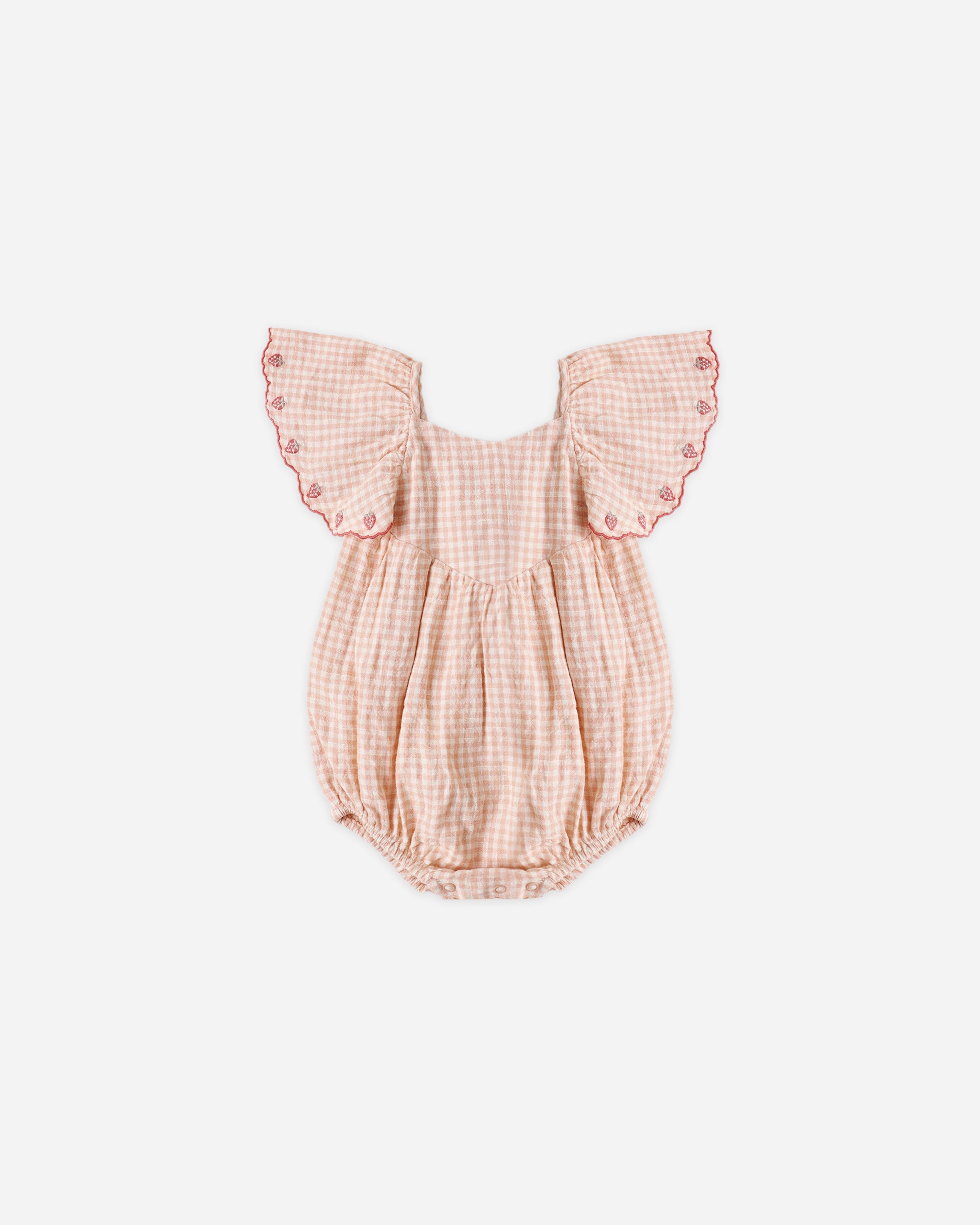 Roxy Romper Petal Gingham - Rylee + Cru | Kids Clothes | Trendy Baby Clothes | Modern Infant Outfits |