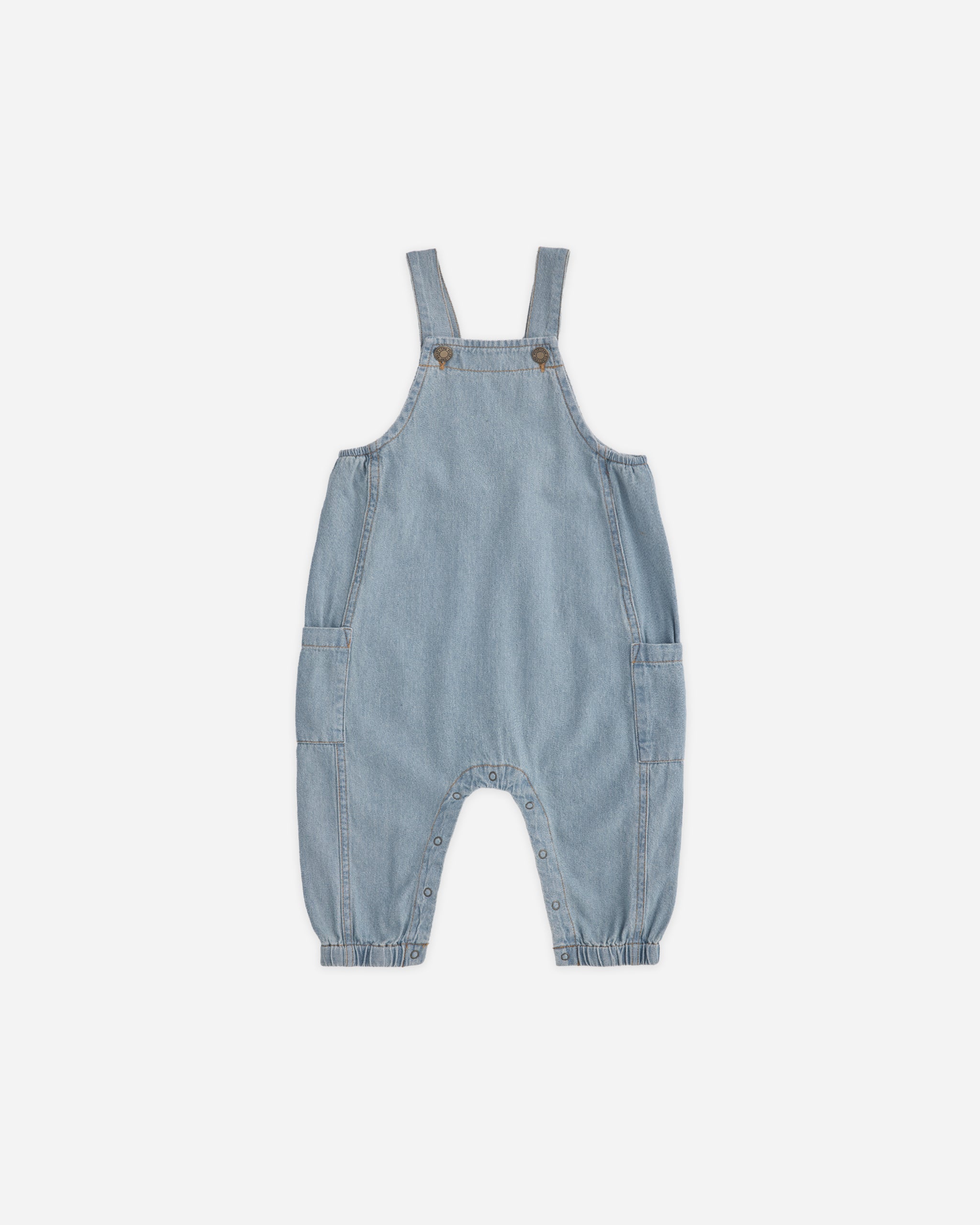 Cargo Baby Overall Washed Blue