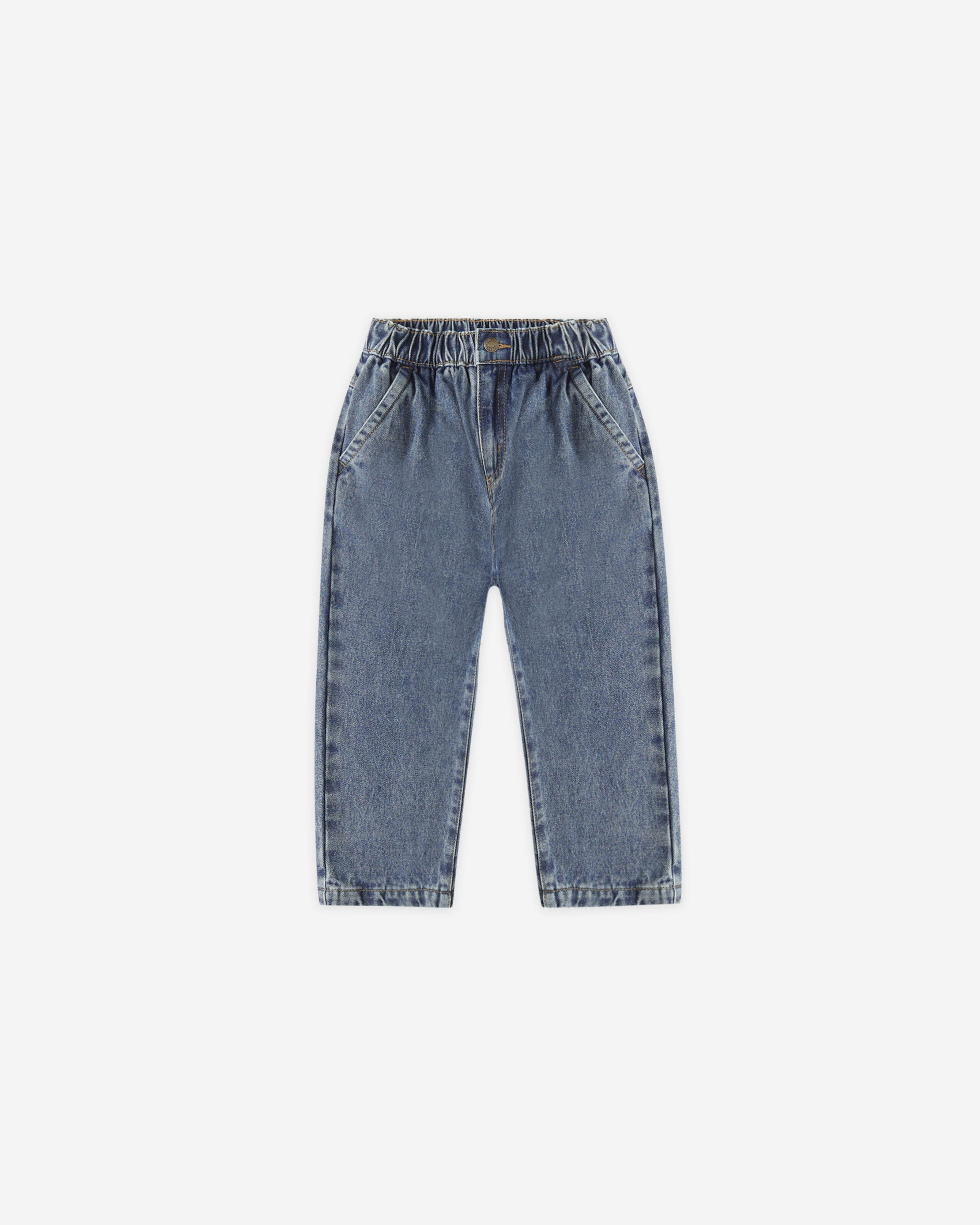 Pantalon ample || Denim indigo