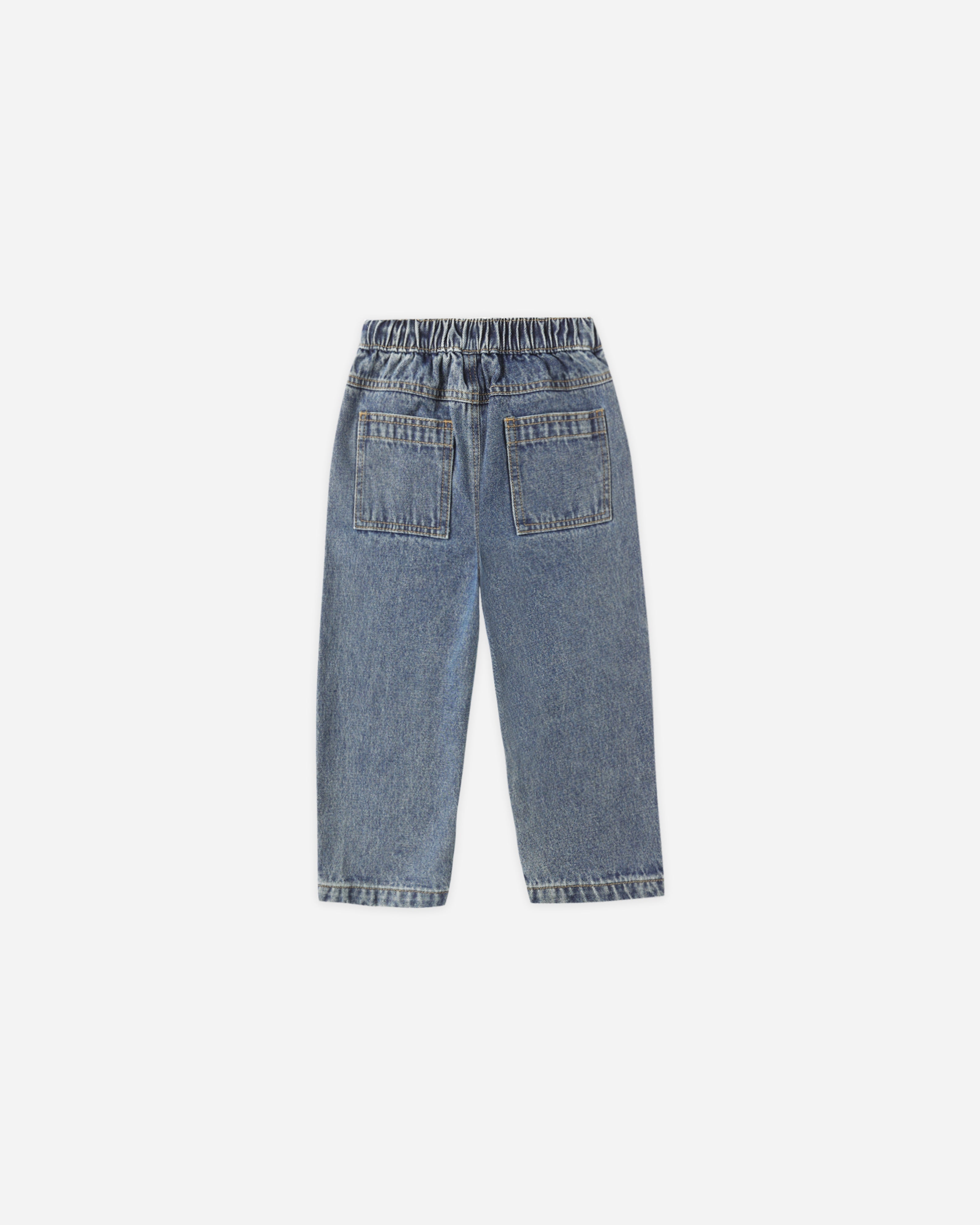 Pantalon ample || Denim indigo