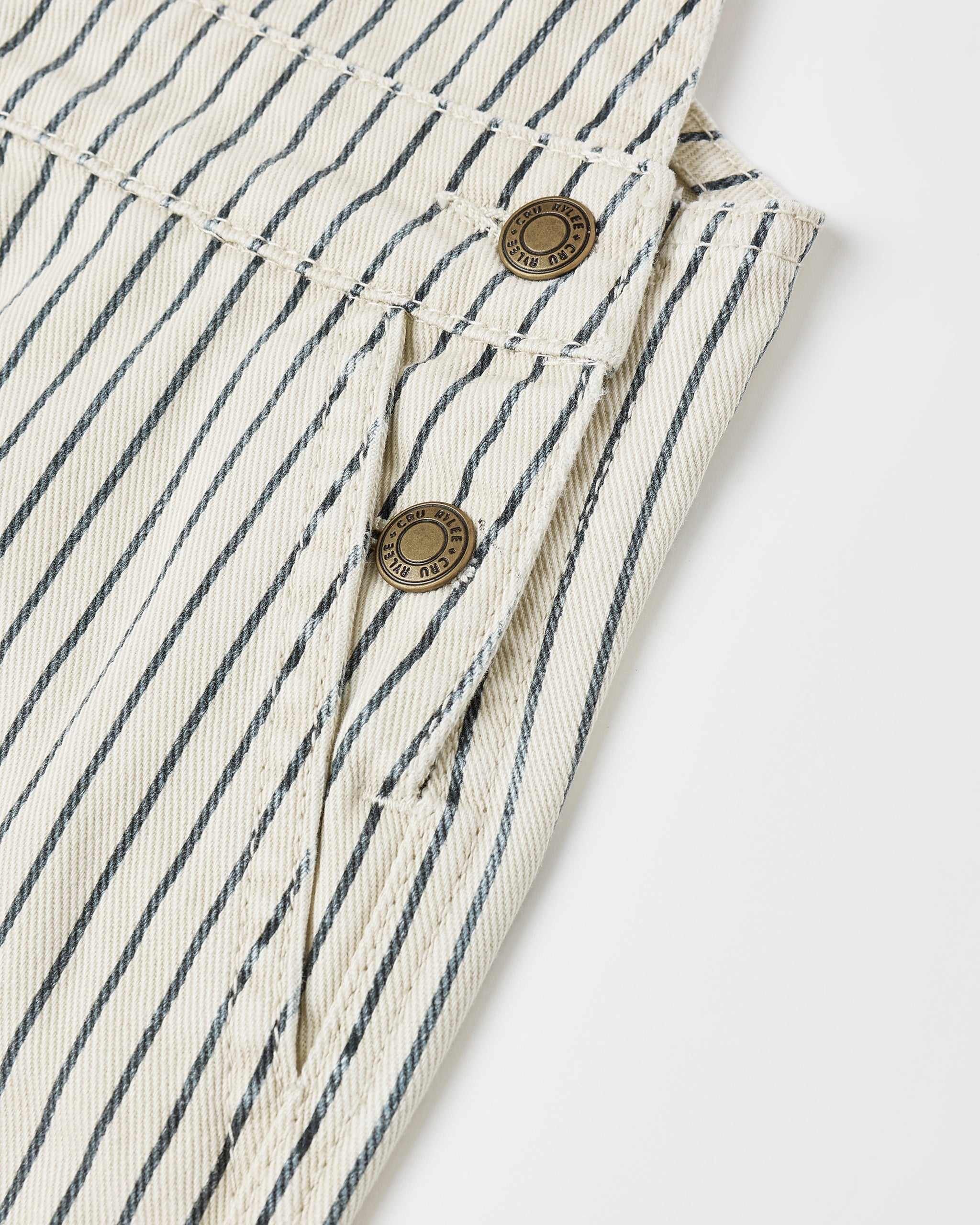 Utility Overall || Navy Pinstripe