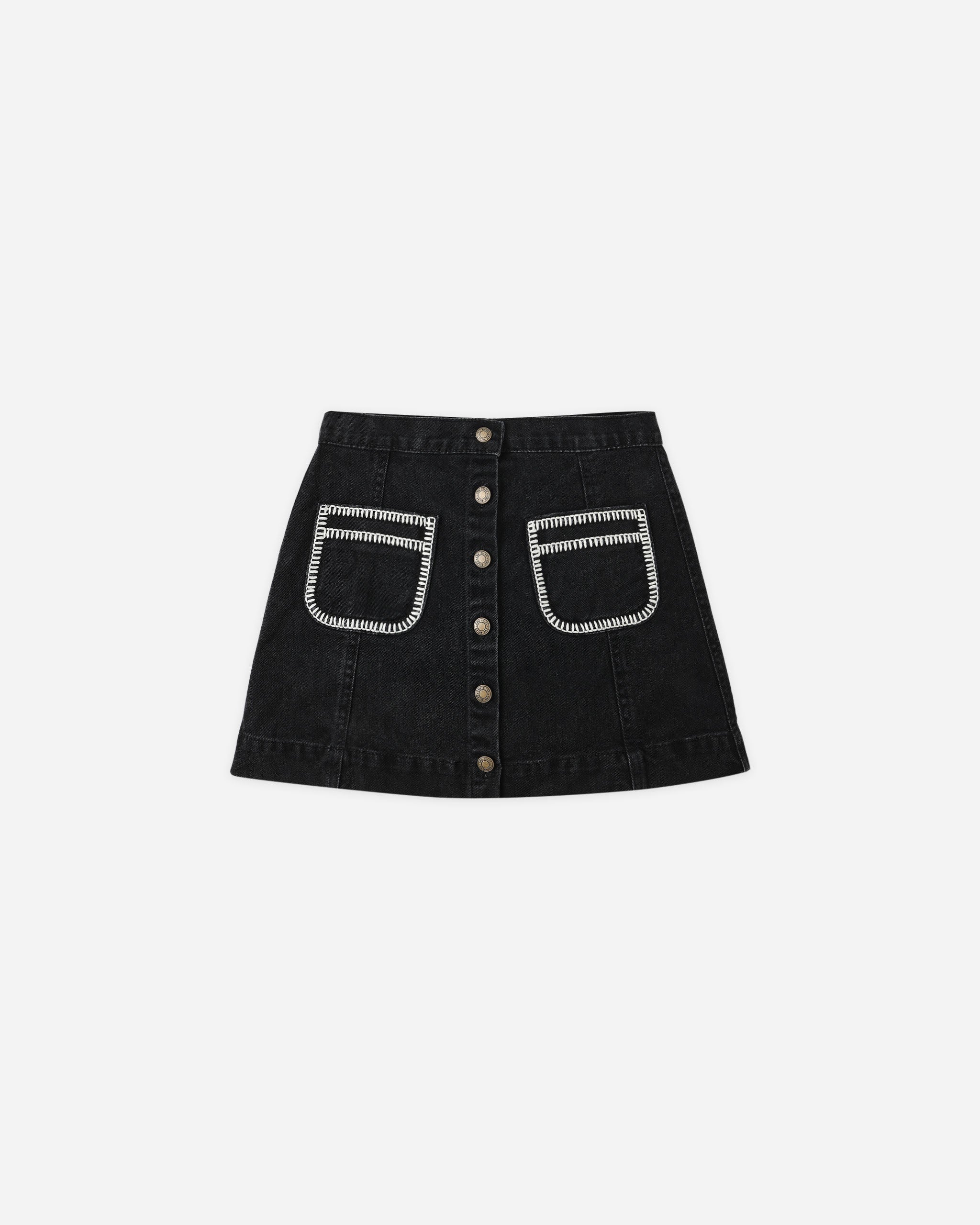 Denver Mini Skirt || Washed Black - Rylee + Cru | Kids Clothes | Trendy Baby Clothes | Modern Infant Outfits |