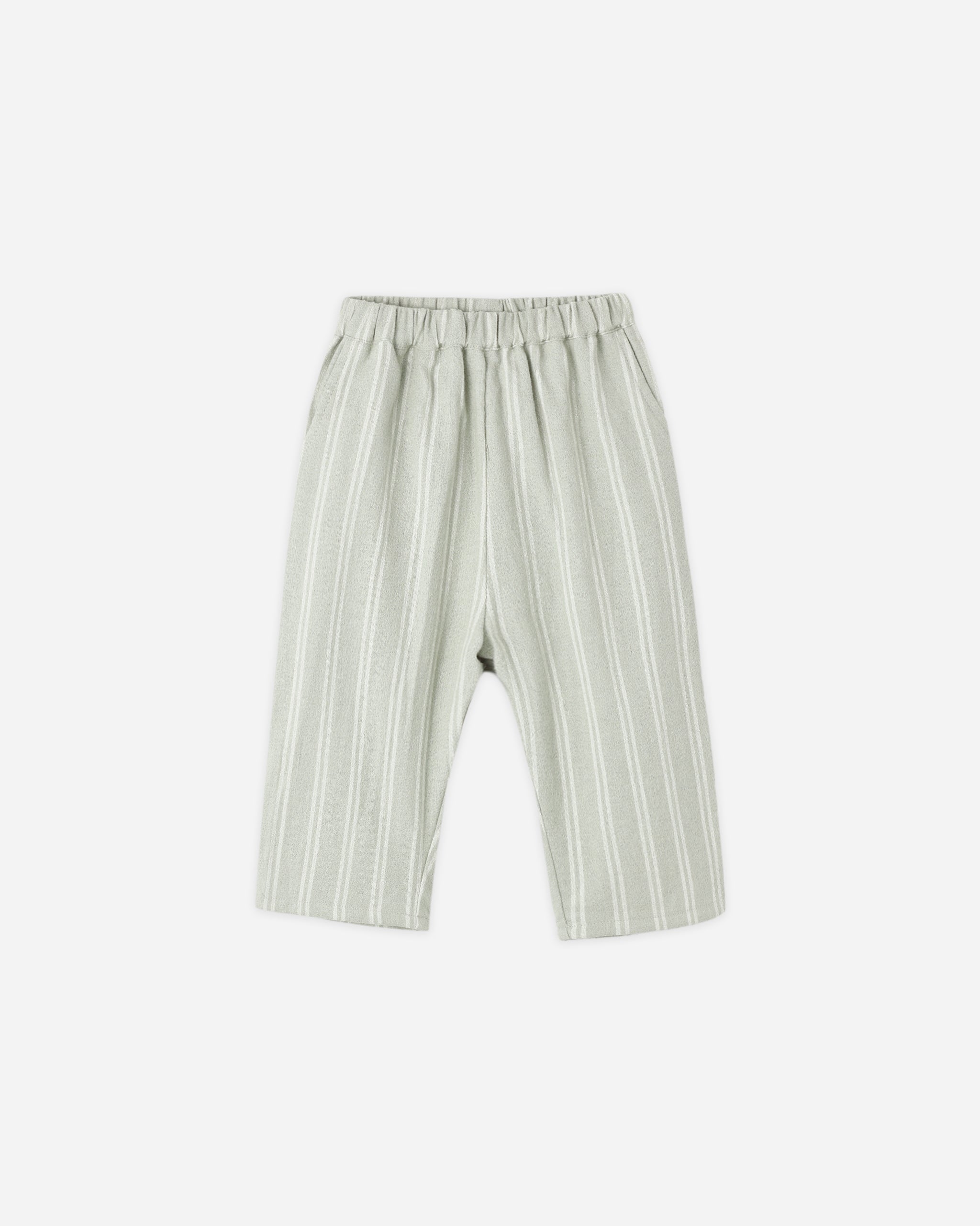 Pantalon Palmer à fines rayures vert sauge