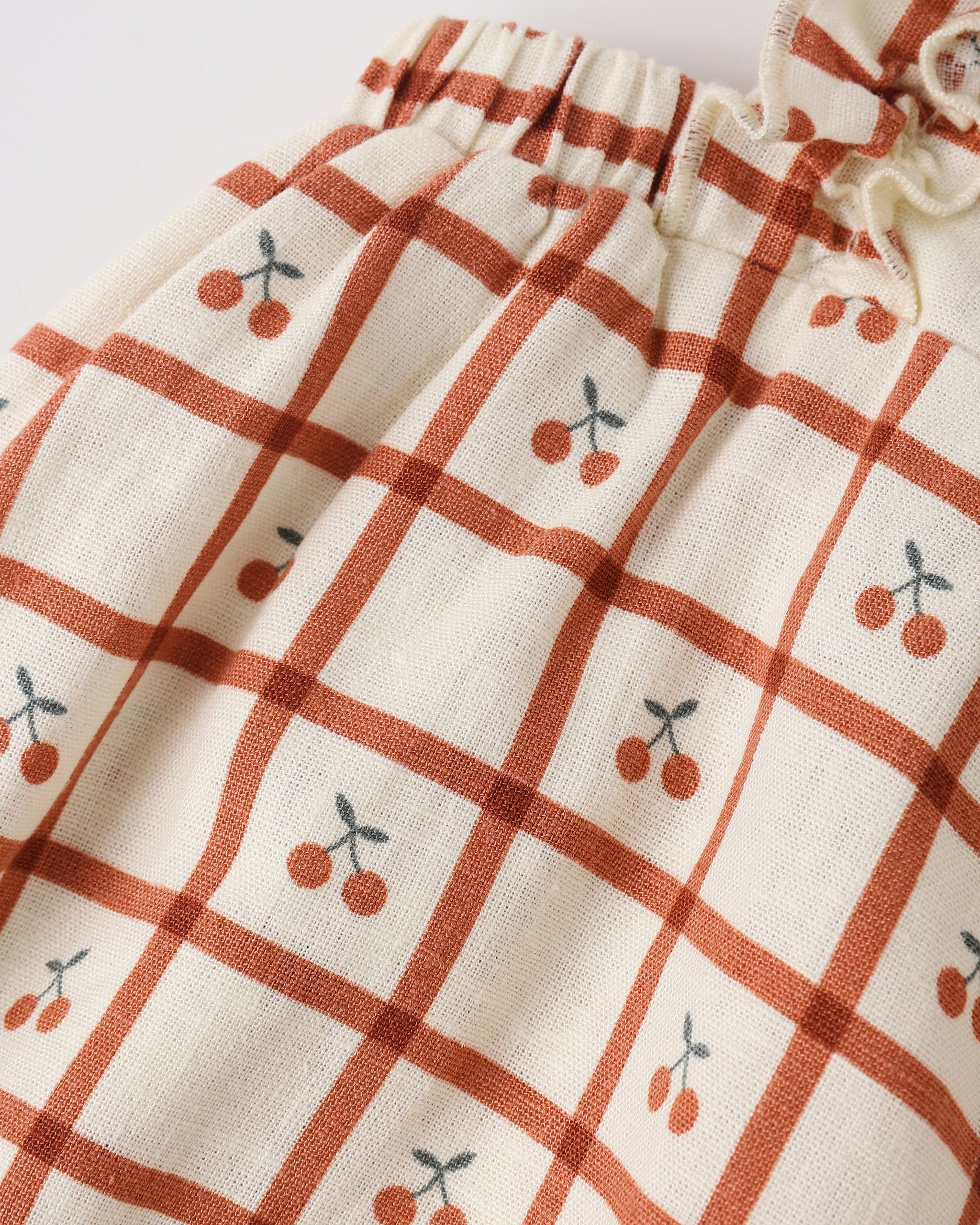 Chiara Romper Cherry Check - Rylee + Cru | Kids Clothes | Trendy Baby Clothes | Modern Infant Outfits |