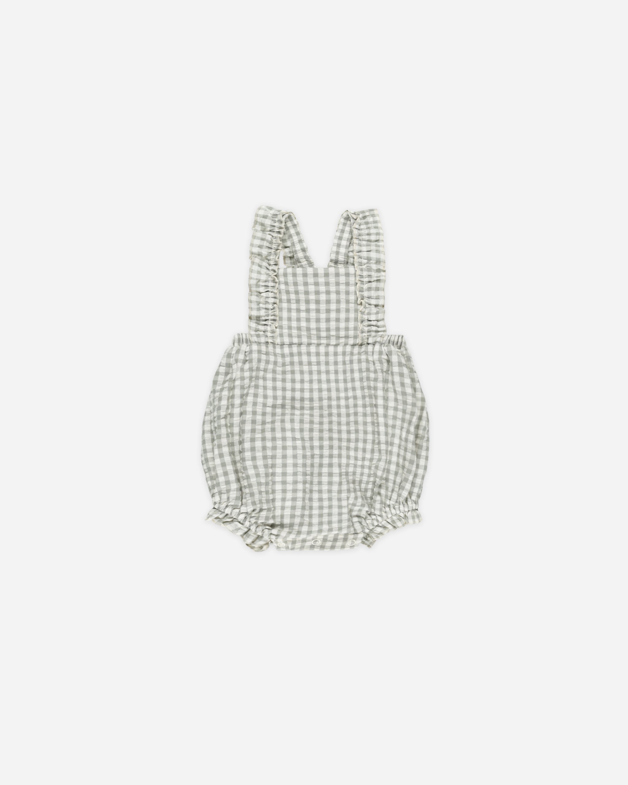 Chiara Romper || Eucalyptus Gingham