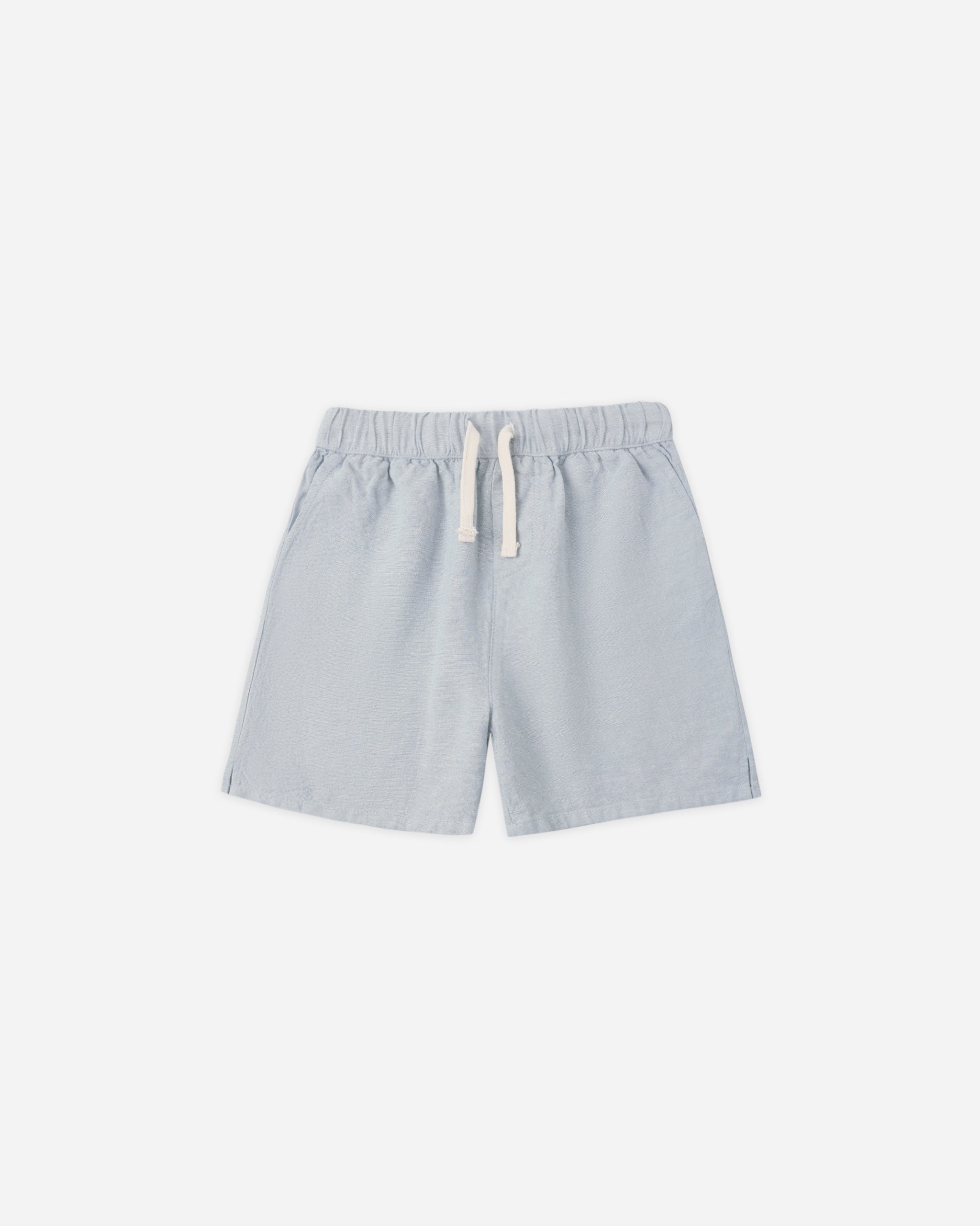 Perry Short Heathered Light Blue - Rylee + Cru | Kids Clothes | Trendy Baby Clothes | Modern Infant Outfits |