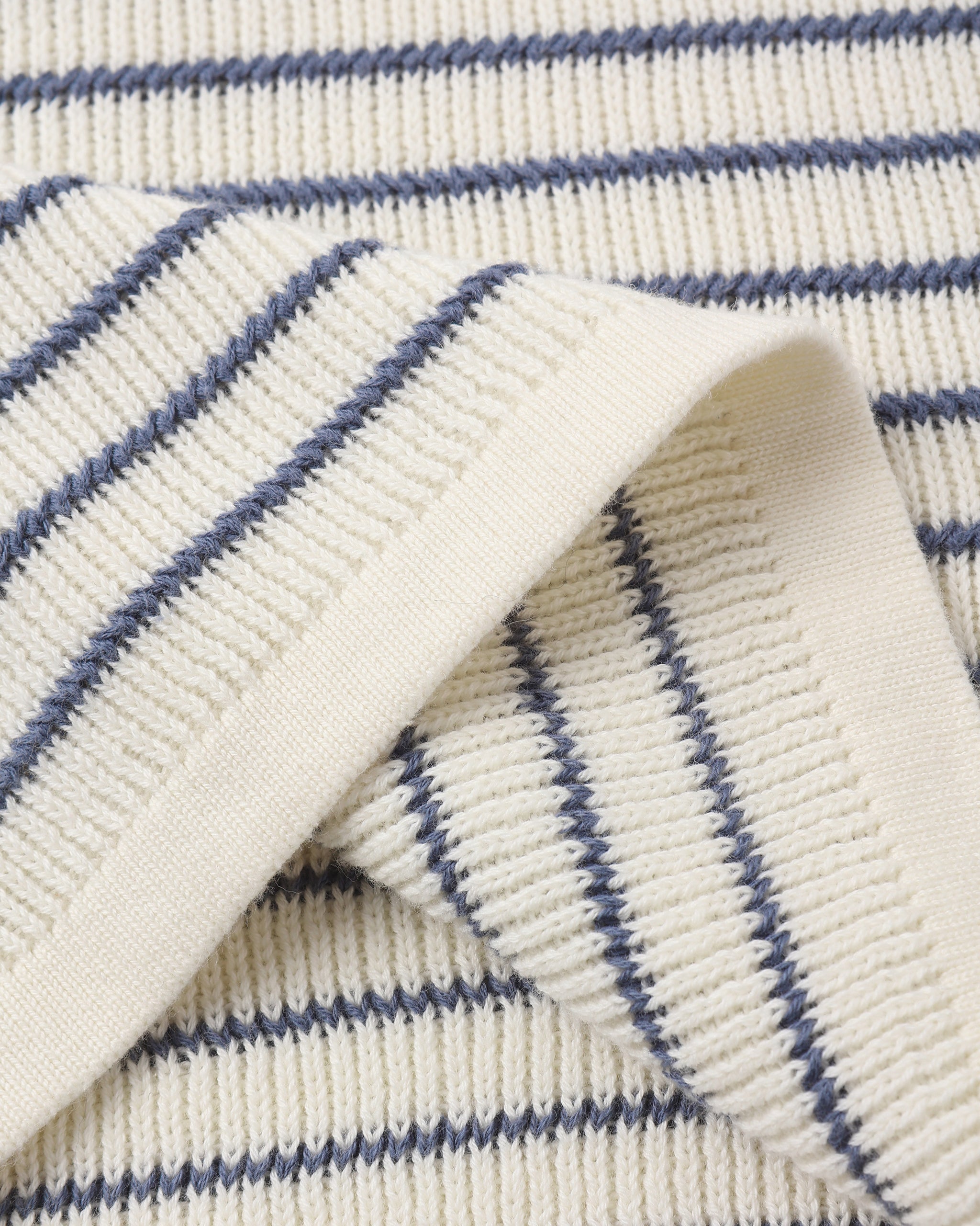 Chandler Knit Polo Marine Stripe
