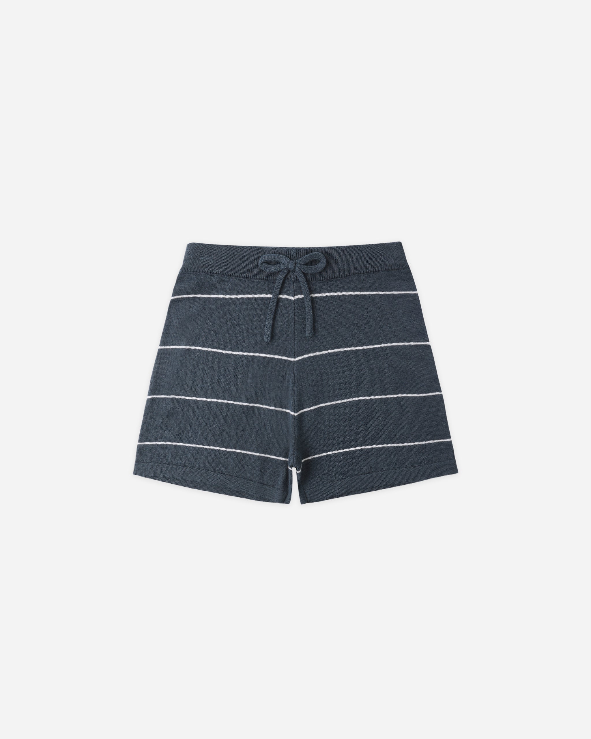 Chandler Knit Short Navy Stripe - Rylee + Cru | Kids Clothes | Trendy Baby Clothes | Modern Infant Outfits |