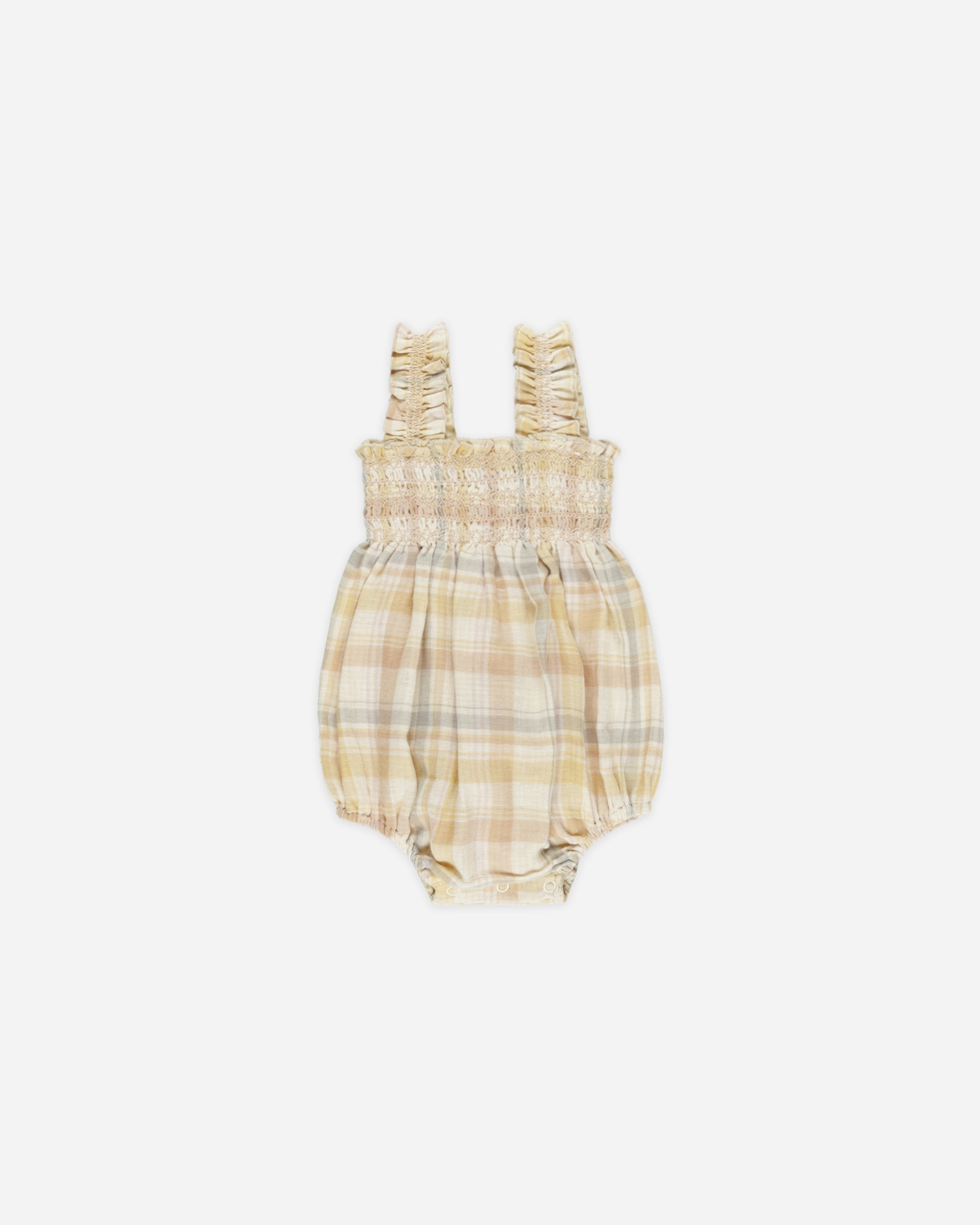 Julia Romper || Pastel Plaid