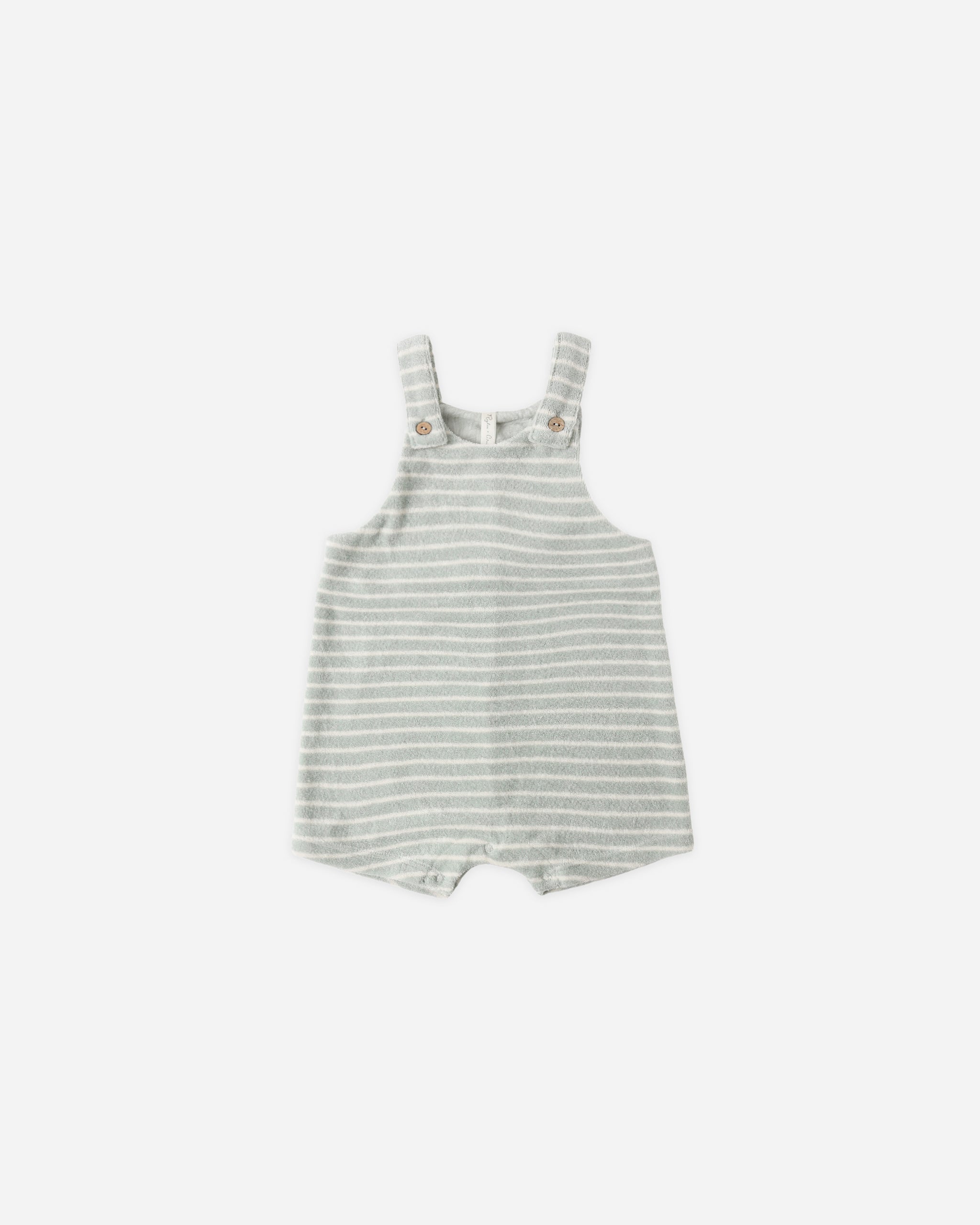 Gio Romper Seafoam Terry Stripe