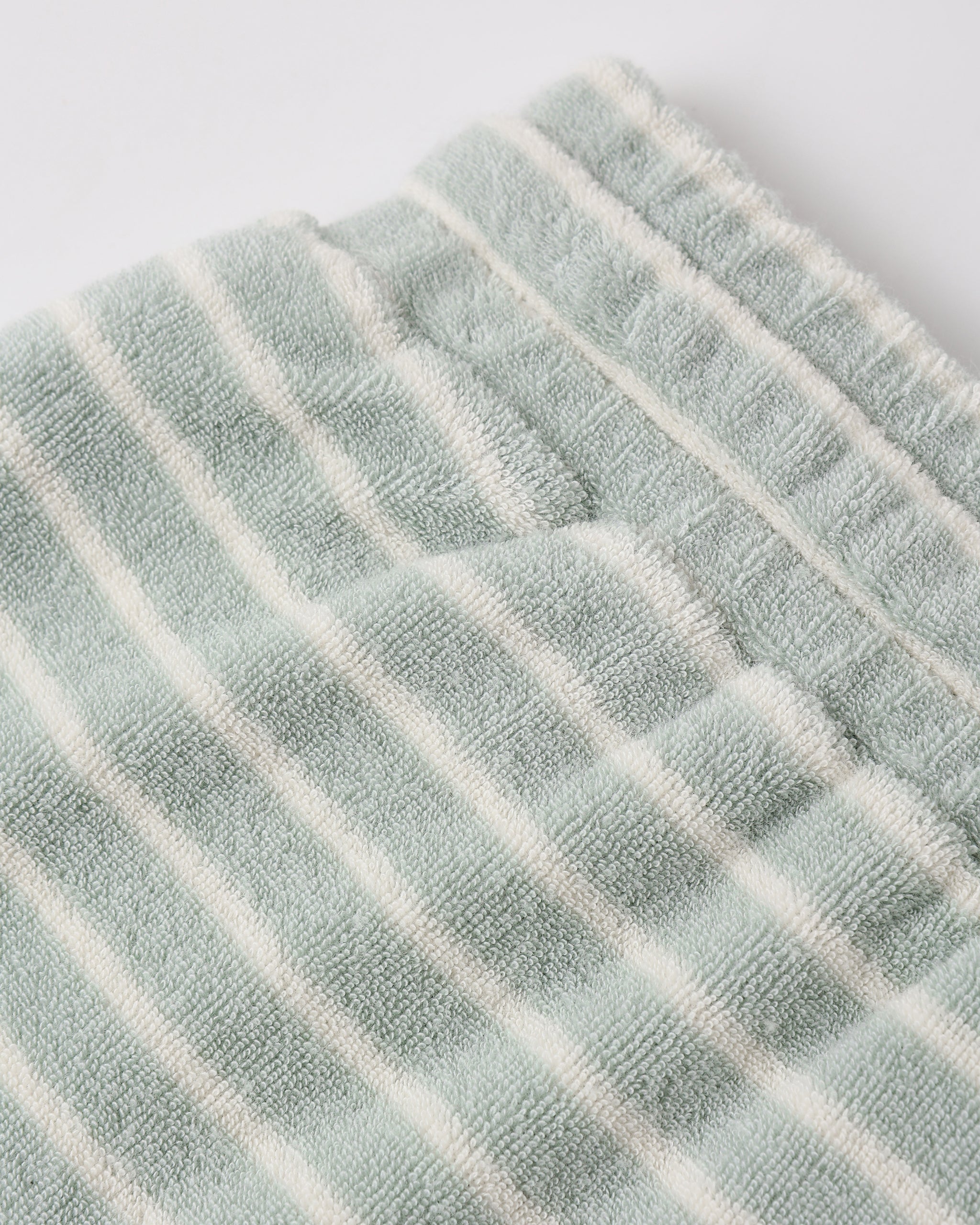 Terry Boys Short Seafoam Stripe