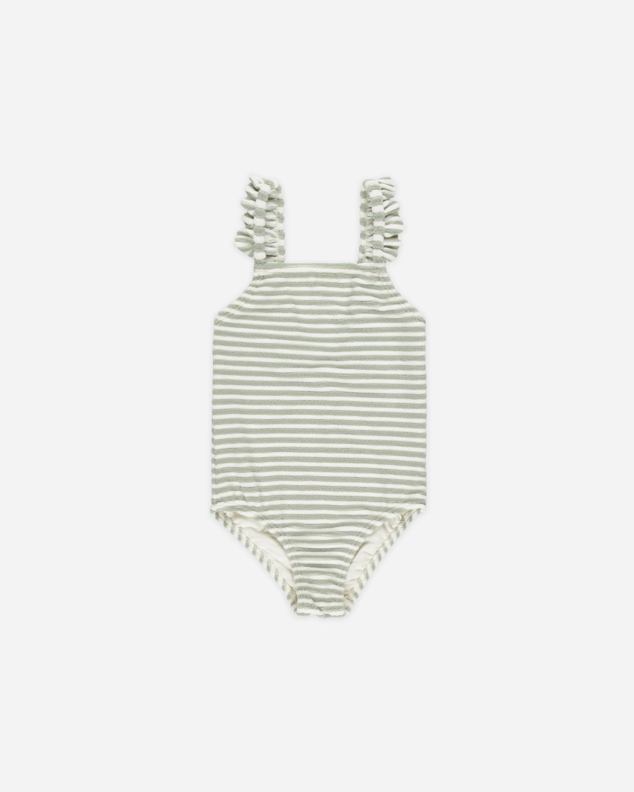 Positano One-piece || Sage Stripe