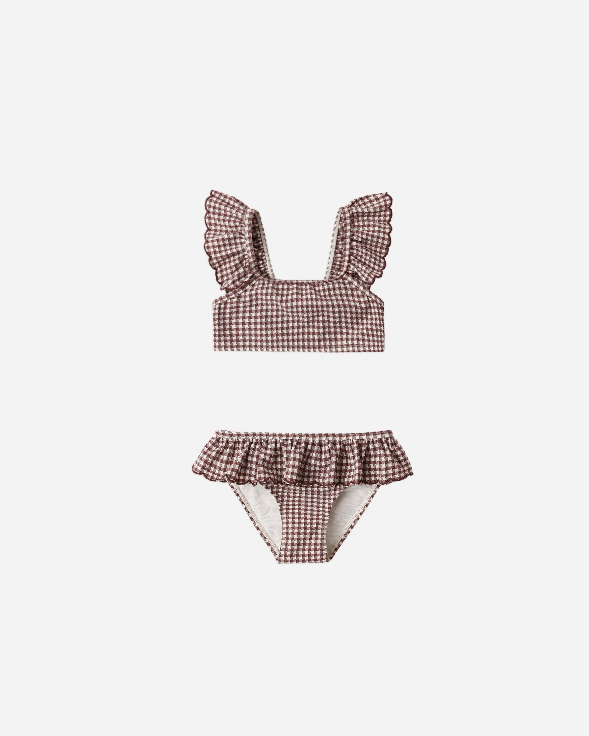 Santorini Bikini Chocolate Houndstooth