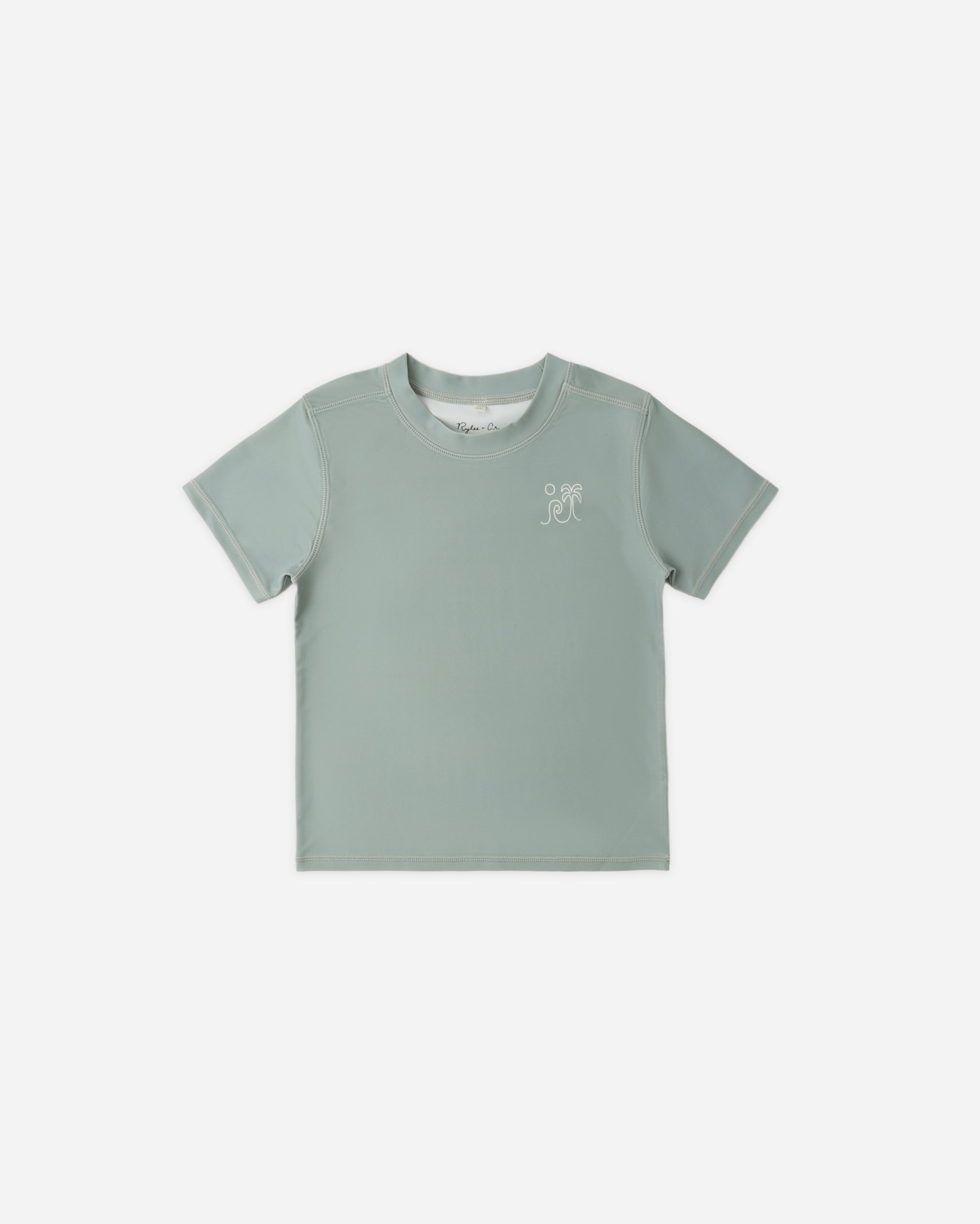 Short Sleeve Rashguard Sea Green - Rylee + Cru | Kids Clothes | Trendy Baby Clothes | Modern Infant Outfits |