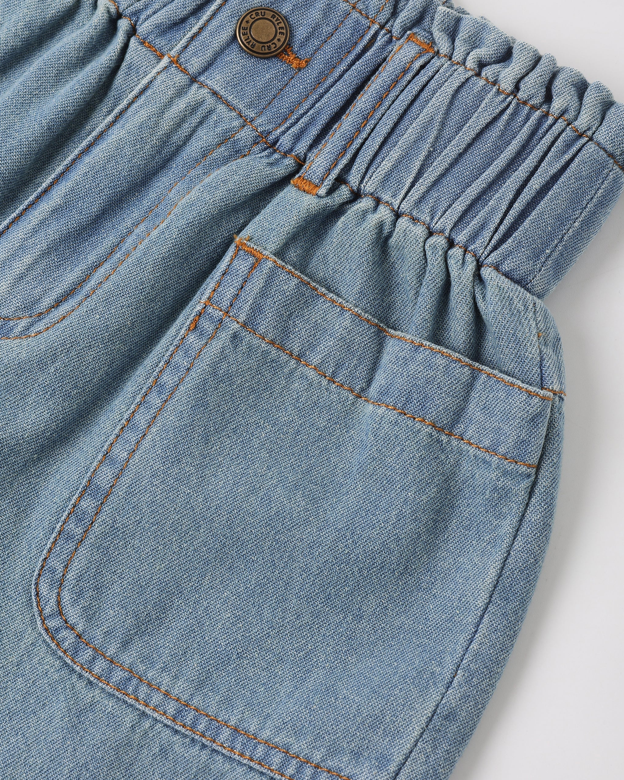 Alba Shorts Denim Washed Blue