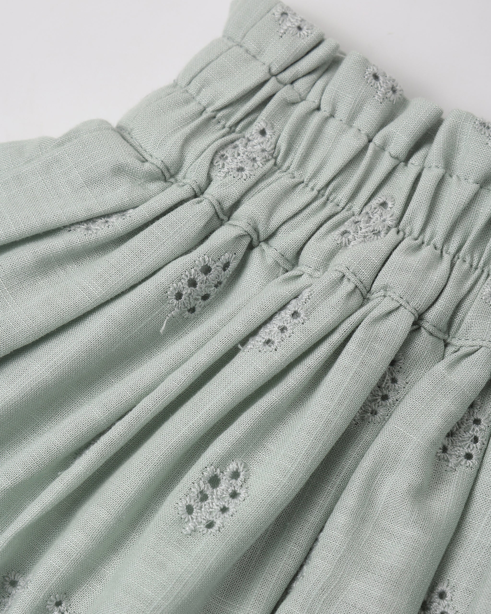 Rose Mini Skirt Seafoam
