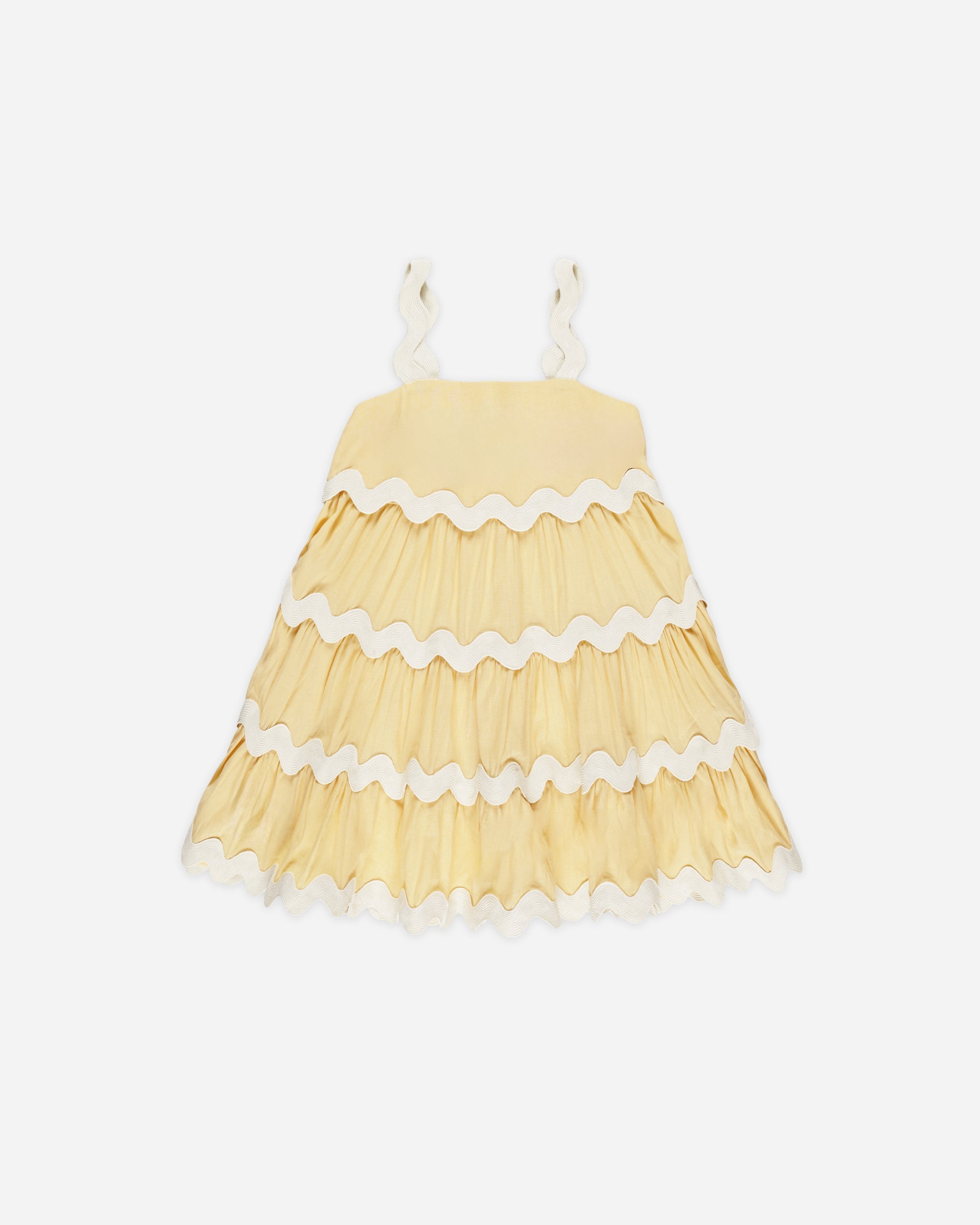 Ric Rac Dress || Yellow