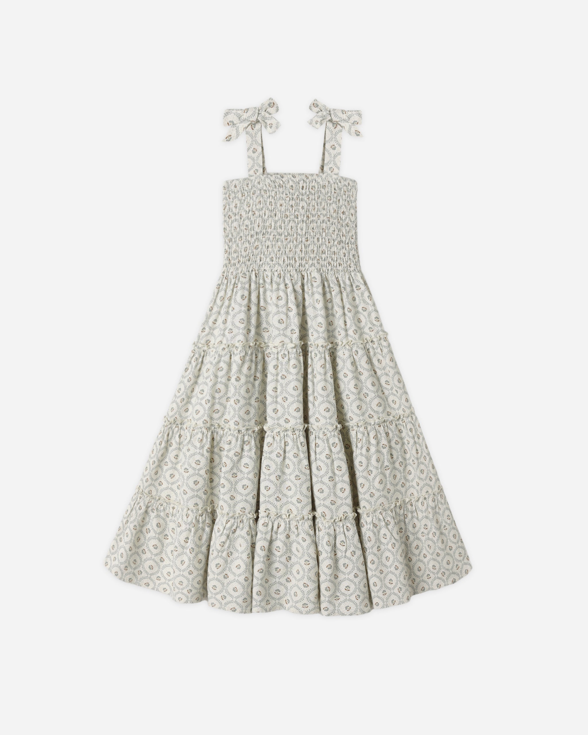 Taylor Dress Green Fleur - Rylee + Cru | Kids Clothes | Trendy Baby Clothes | Modern Infant Outfits |