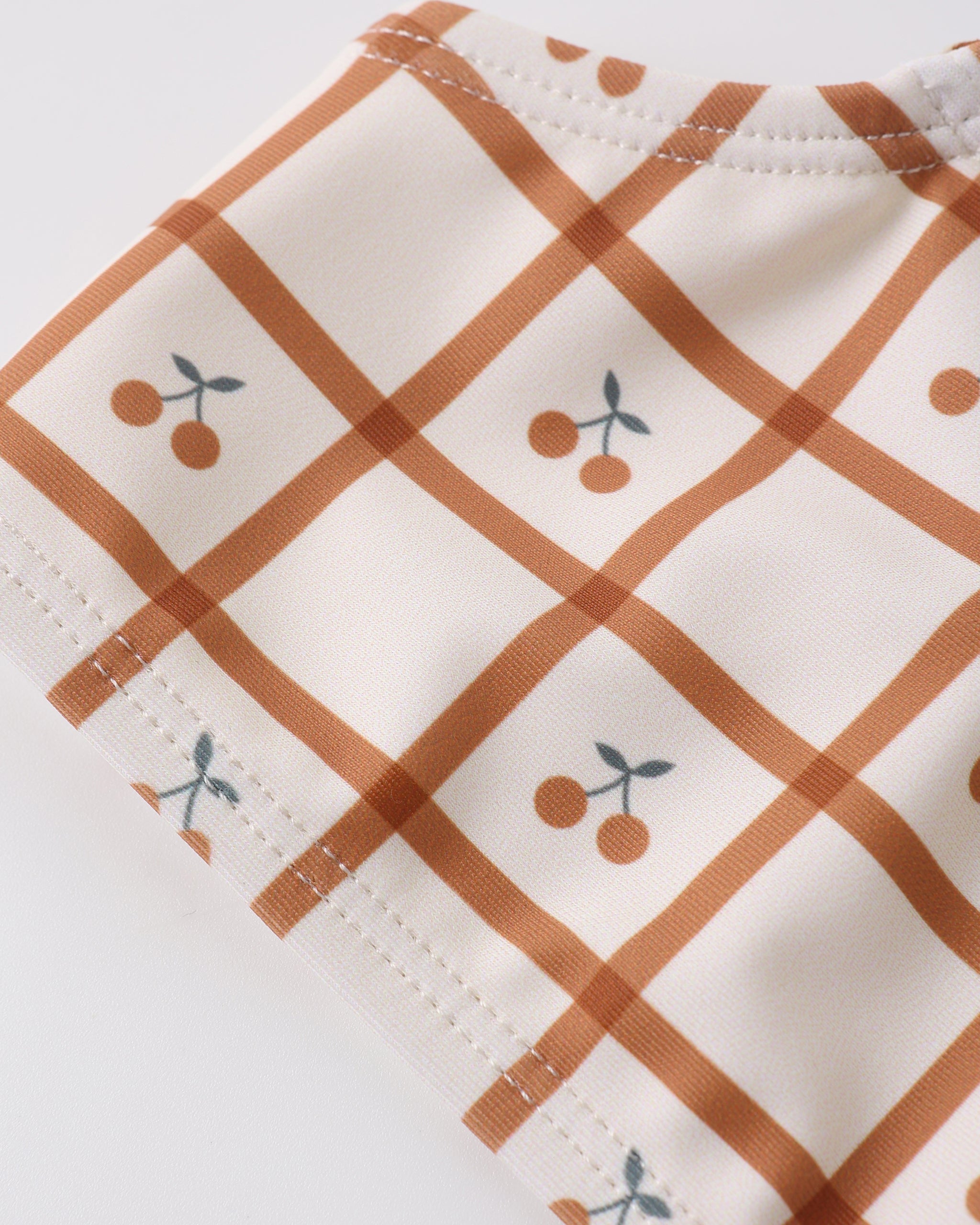 Rouched Bikini Cherry Check - Rylee + Cru | Kids Clothes | Trendy Baby Clothes | Modern Infant Outfits |