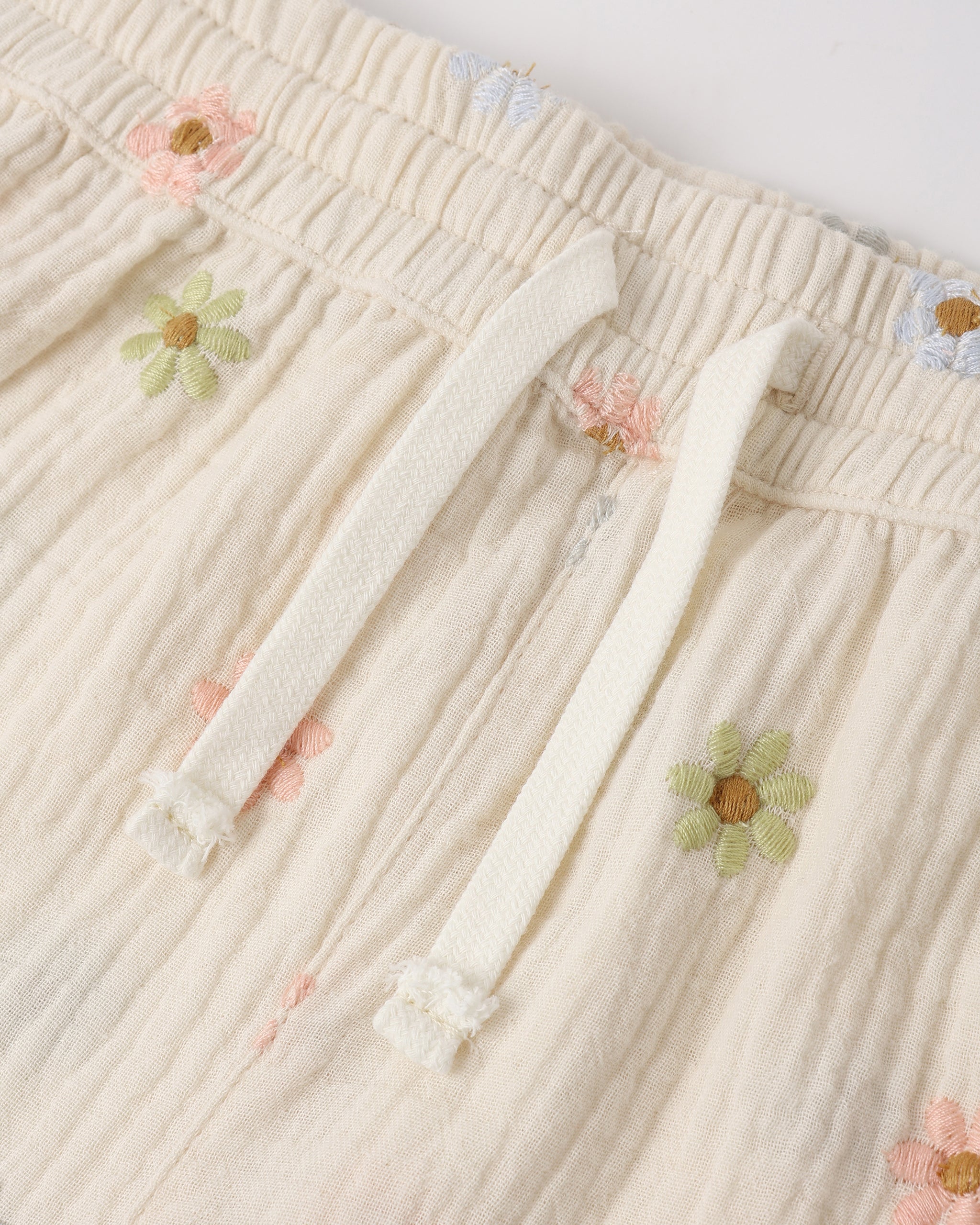 Kayli Set Embroidered Daisies - Rylee + Cru | Kids Clothes | Trendy Baby Clothes | Modern Infant Outfits |