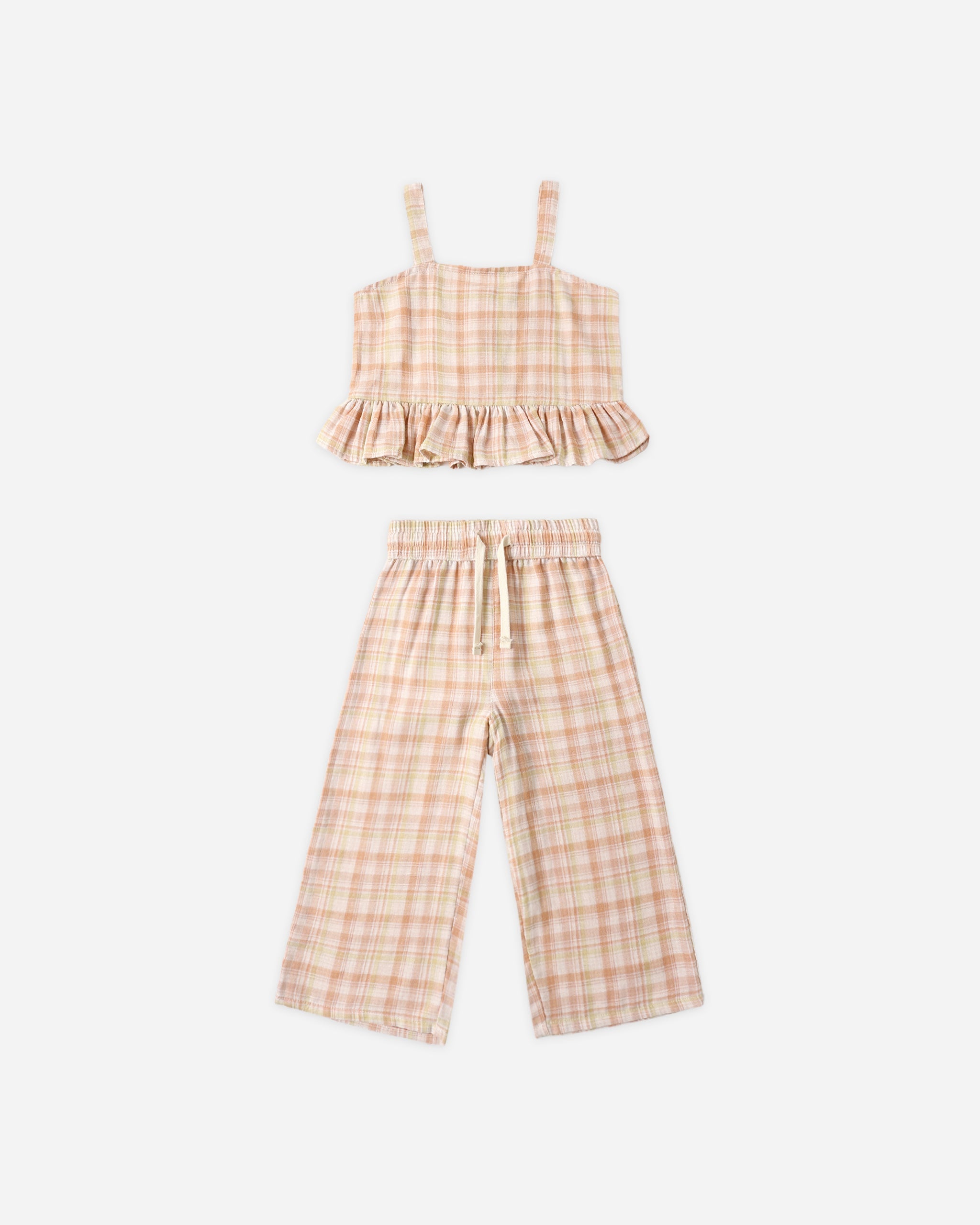 Kayli Set Summer Plaid - Rylee + Cru | Kids Clothes | Trendy Baby Clothes | Modern Infant Outfits |