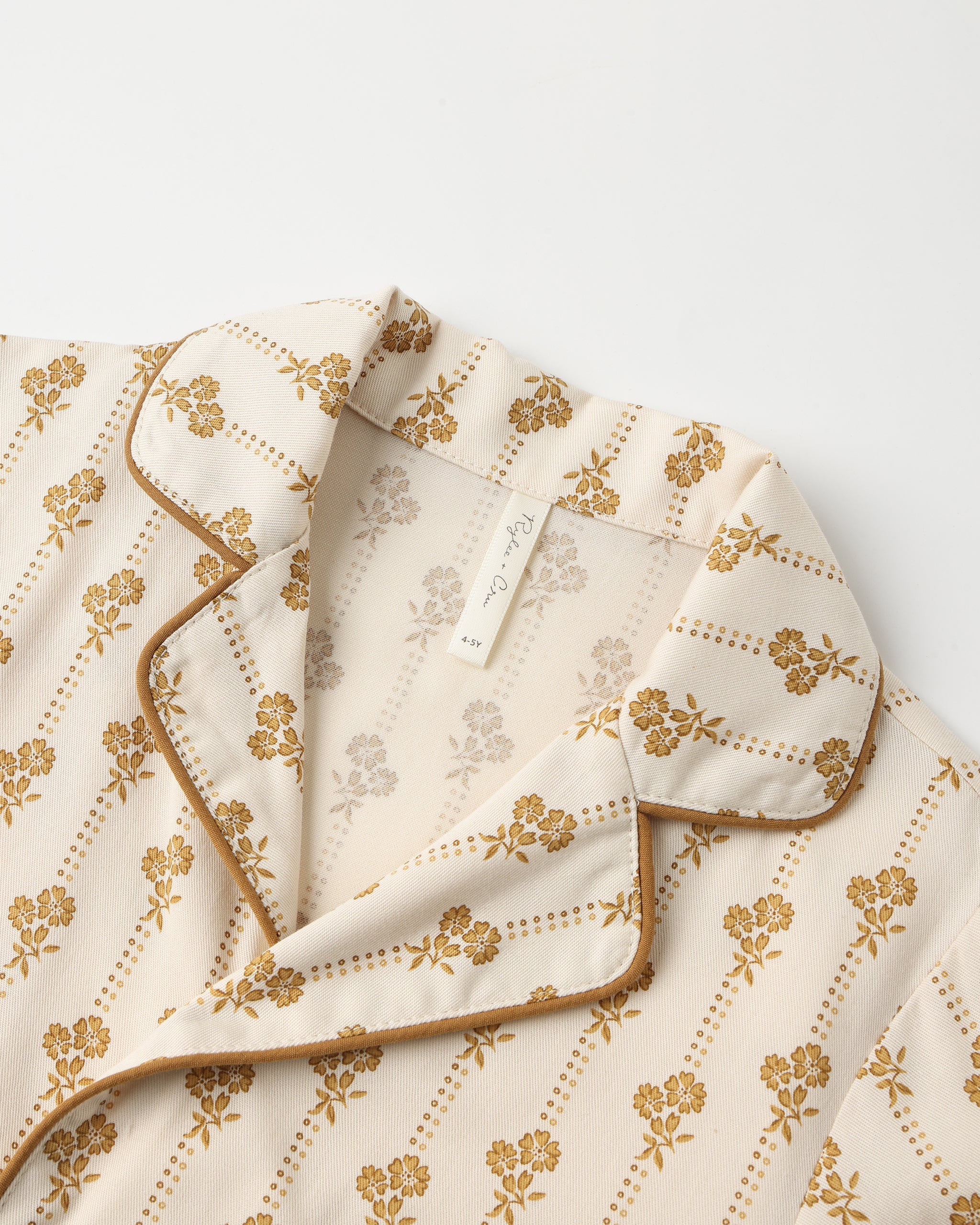 Woven Pajama Set || Golden Bloom