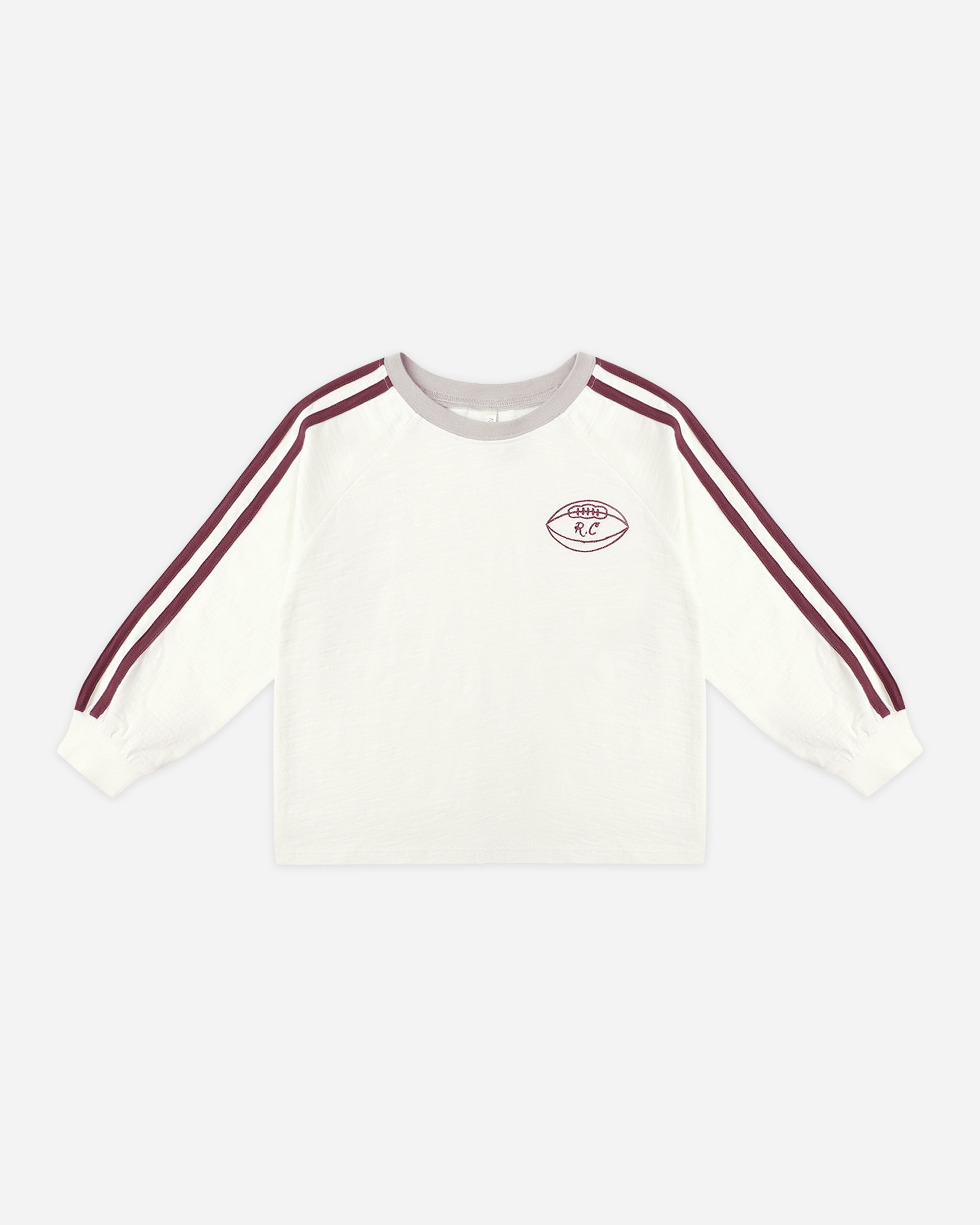 T-shirt décontracté à manches longues || Ivoire